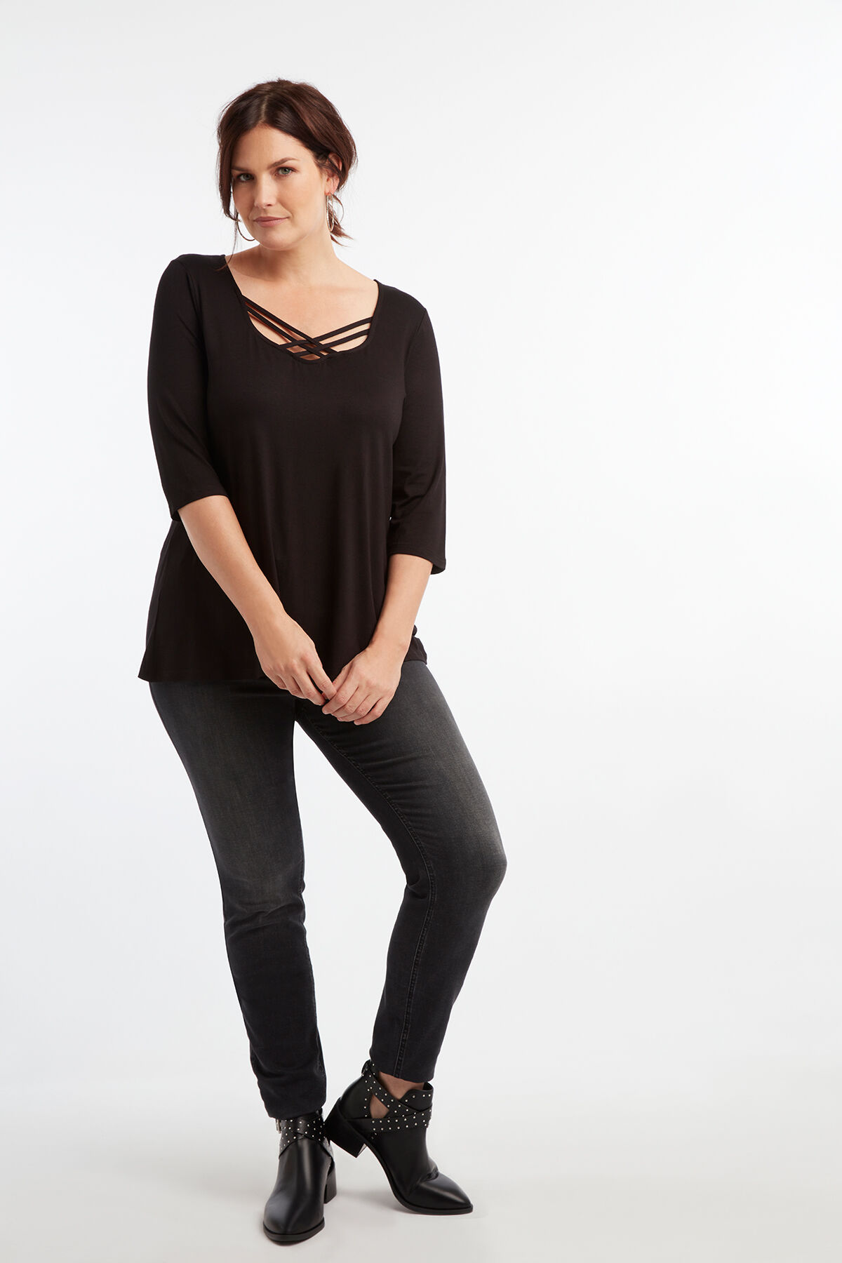 Tunika mit &uuml;berkreuzten B&auml;ndern image number 4