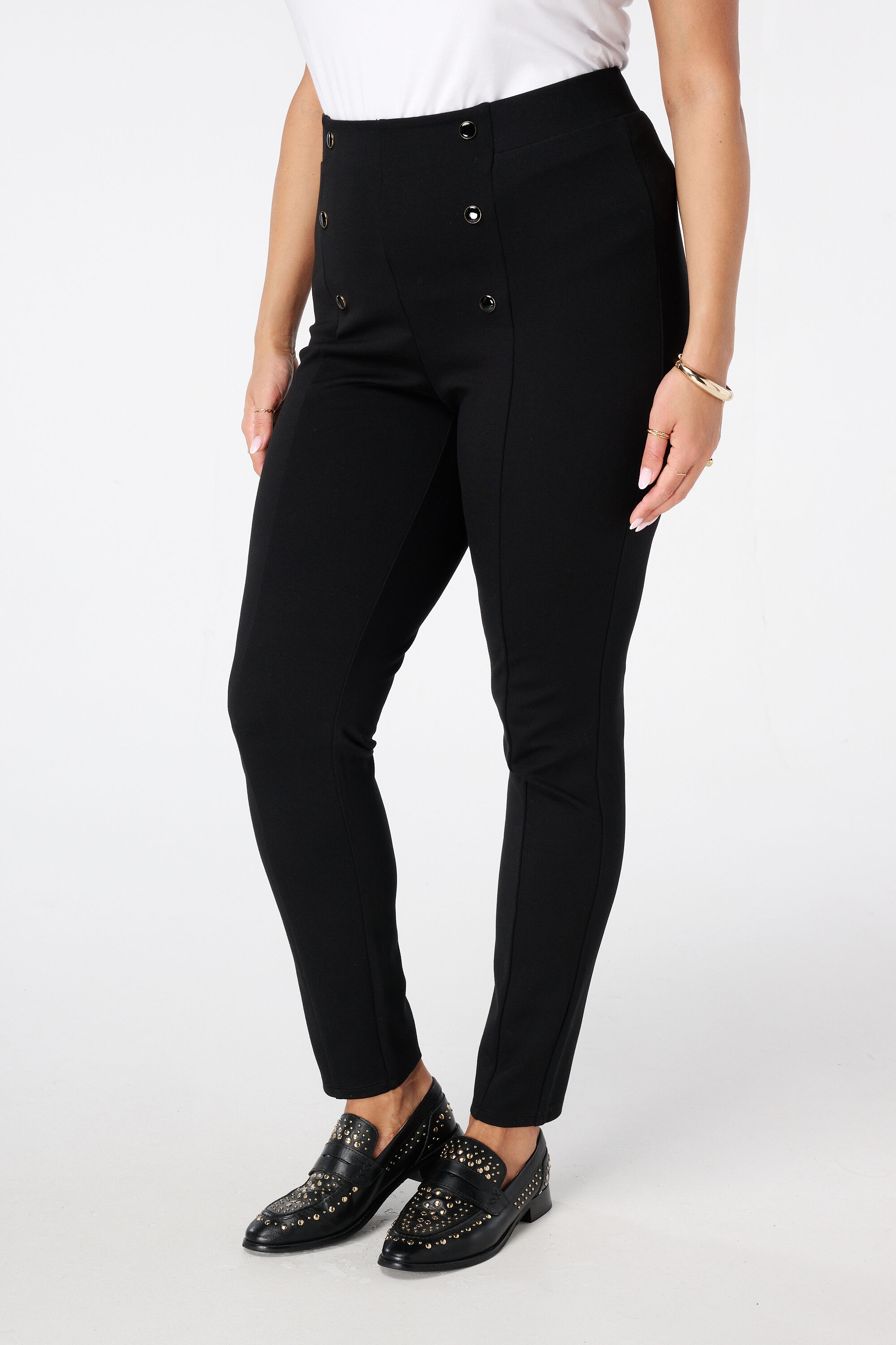 Treggings mit Zierkn&ouml;pfen image number 5