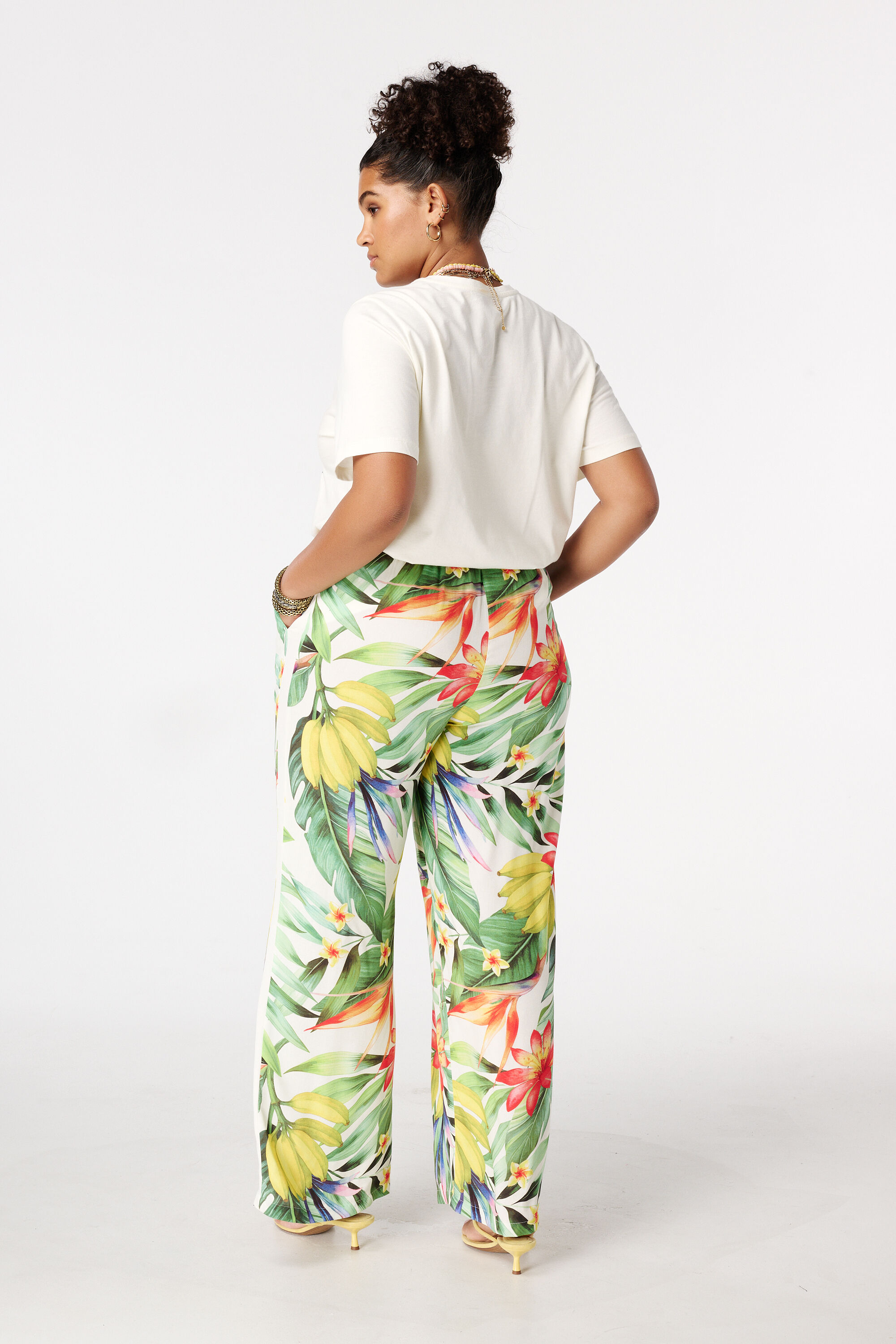Weite Hose mit Print image number 3
