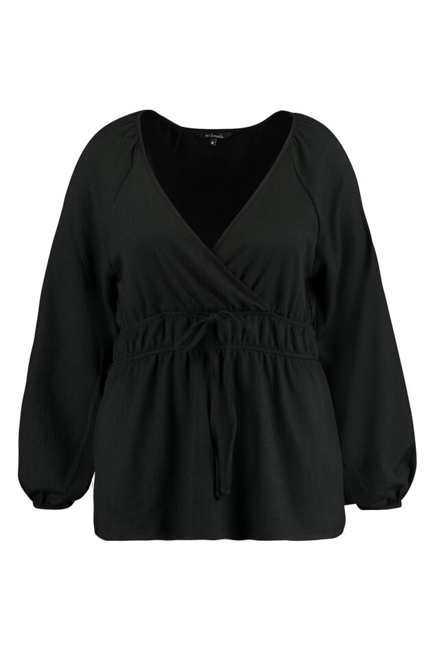 Wickeltop mit bauschigen Ärmeln image number 1