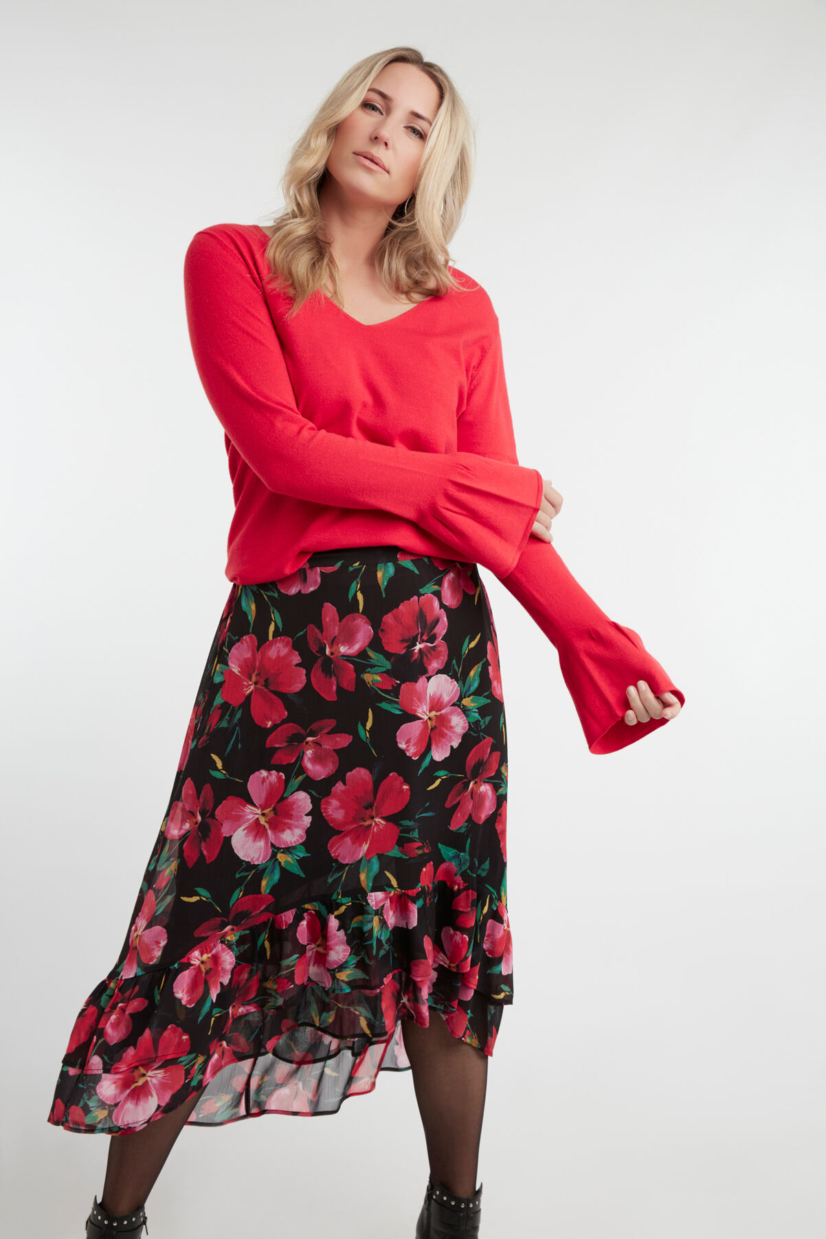 Rock mit floralem Print image number 4