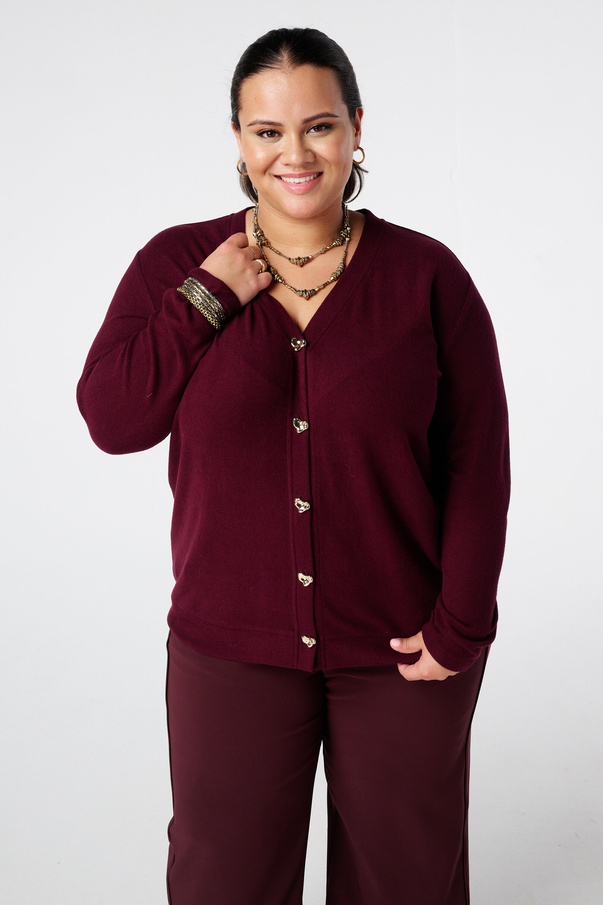 Weste mit goldenen Herzkn&ouml;pfen