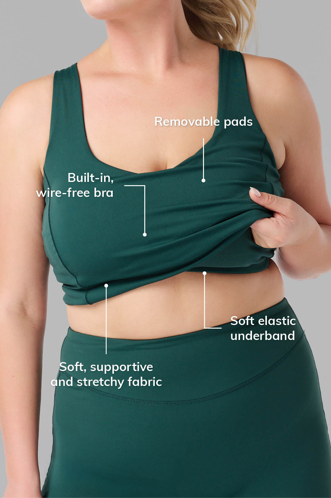 Sporttop mit integriertem BH image number 1