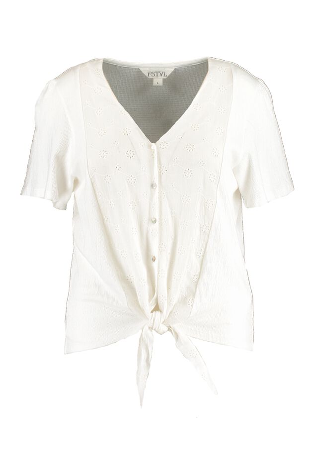 Bluse mit Knotenelement image number 1