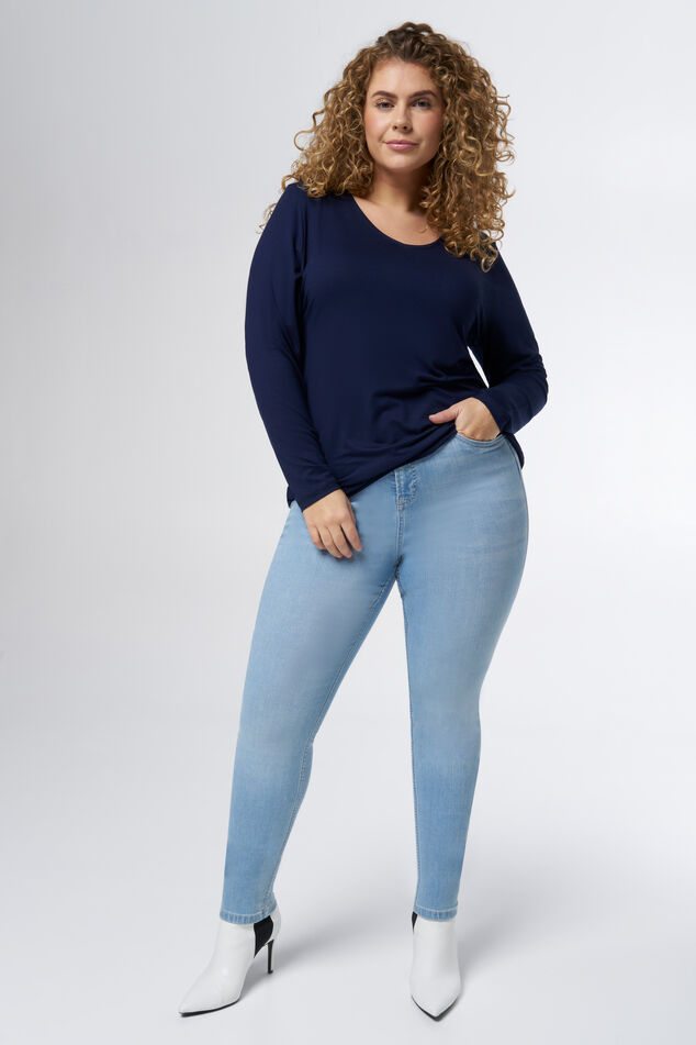 Langärmeliges Oberteil mit V-Ausschnitt image number 5