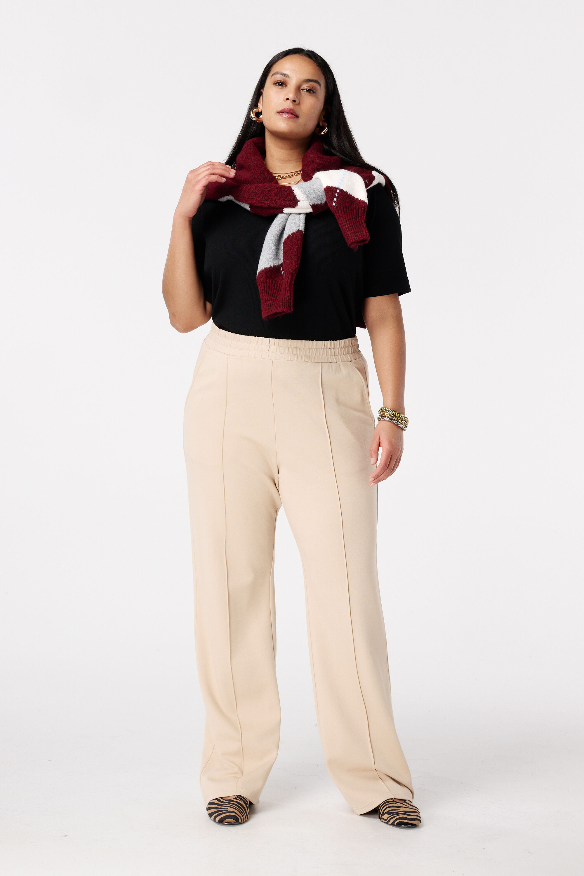 Ripp-Top mit V-Ausschnitt image number 5