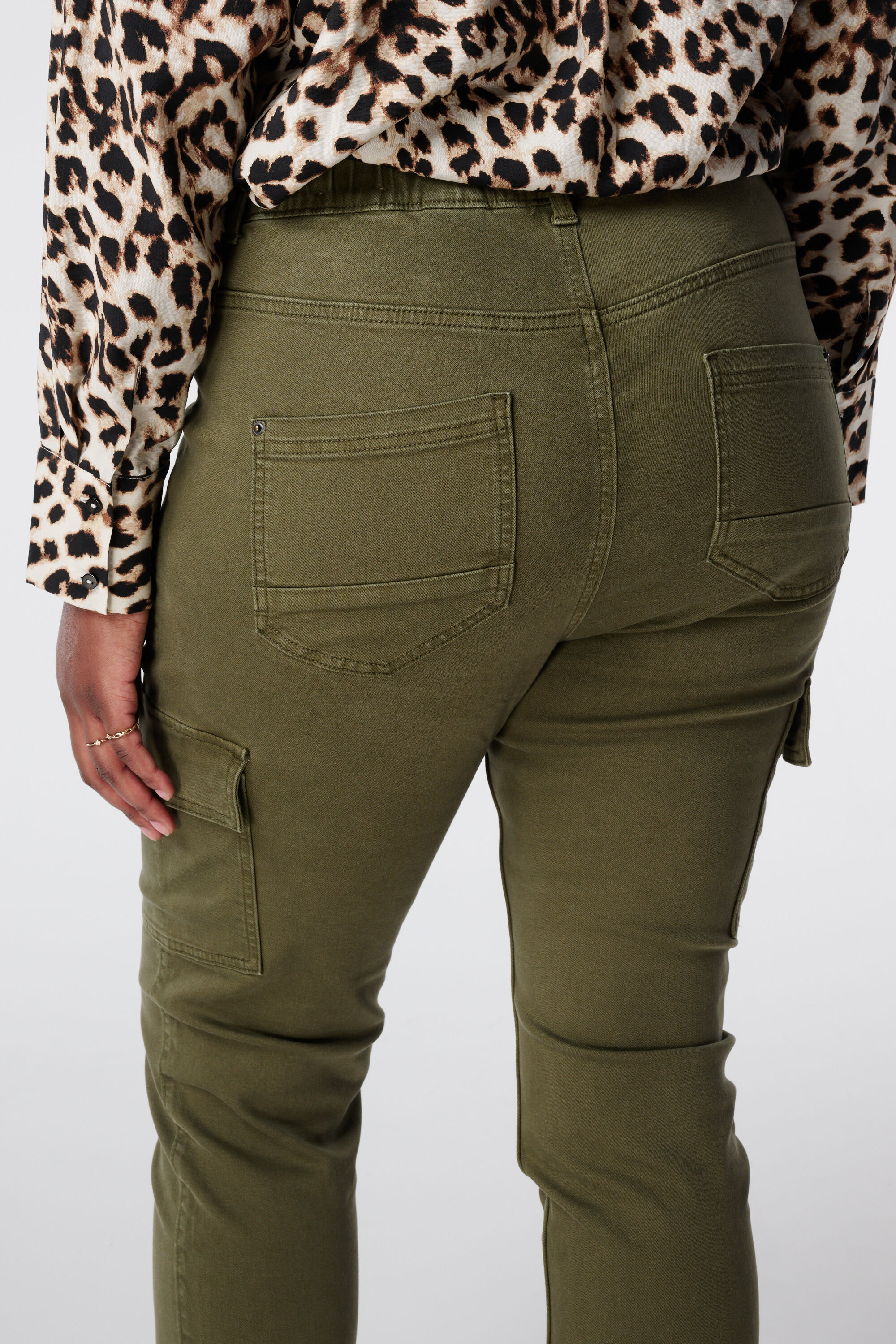 Skinny-Leg-Treggings im Cargo-Look image number 4