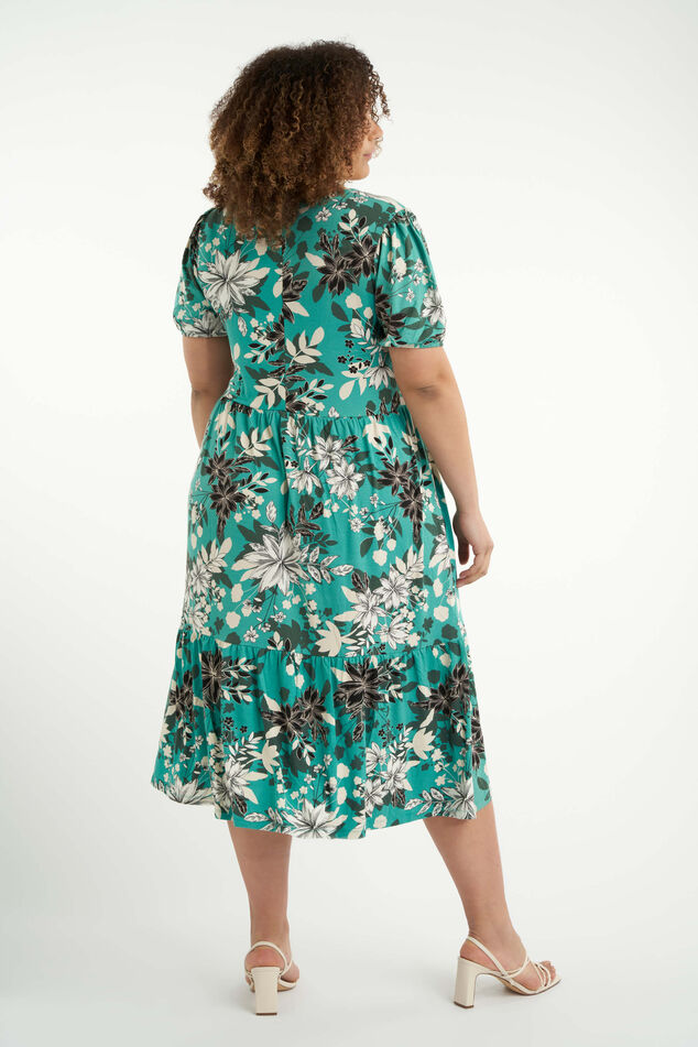 Langes Kleid mit Print  image number 3