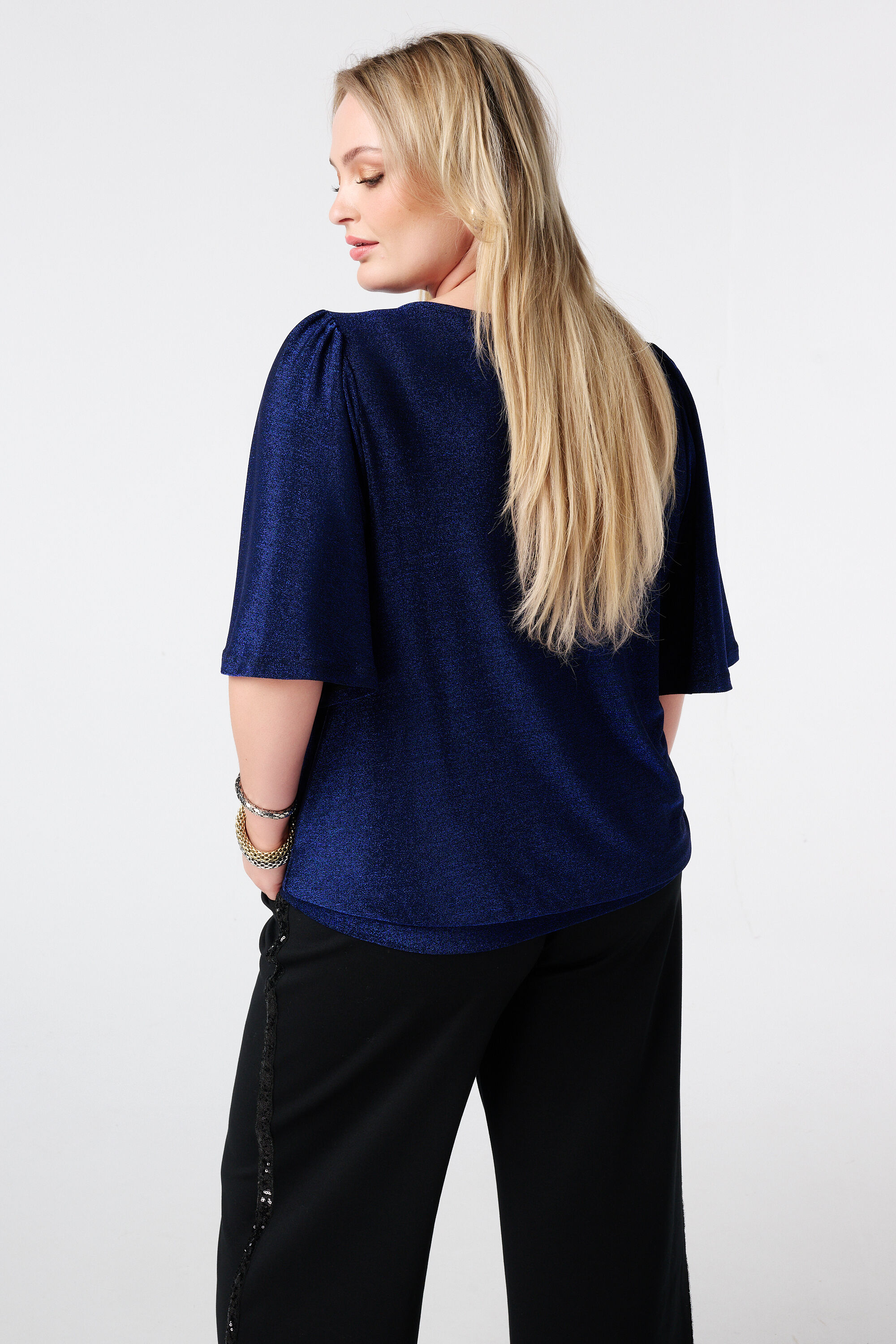 Top mit ausgestellten &Auml;rmeln und Lurex image number 3