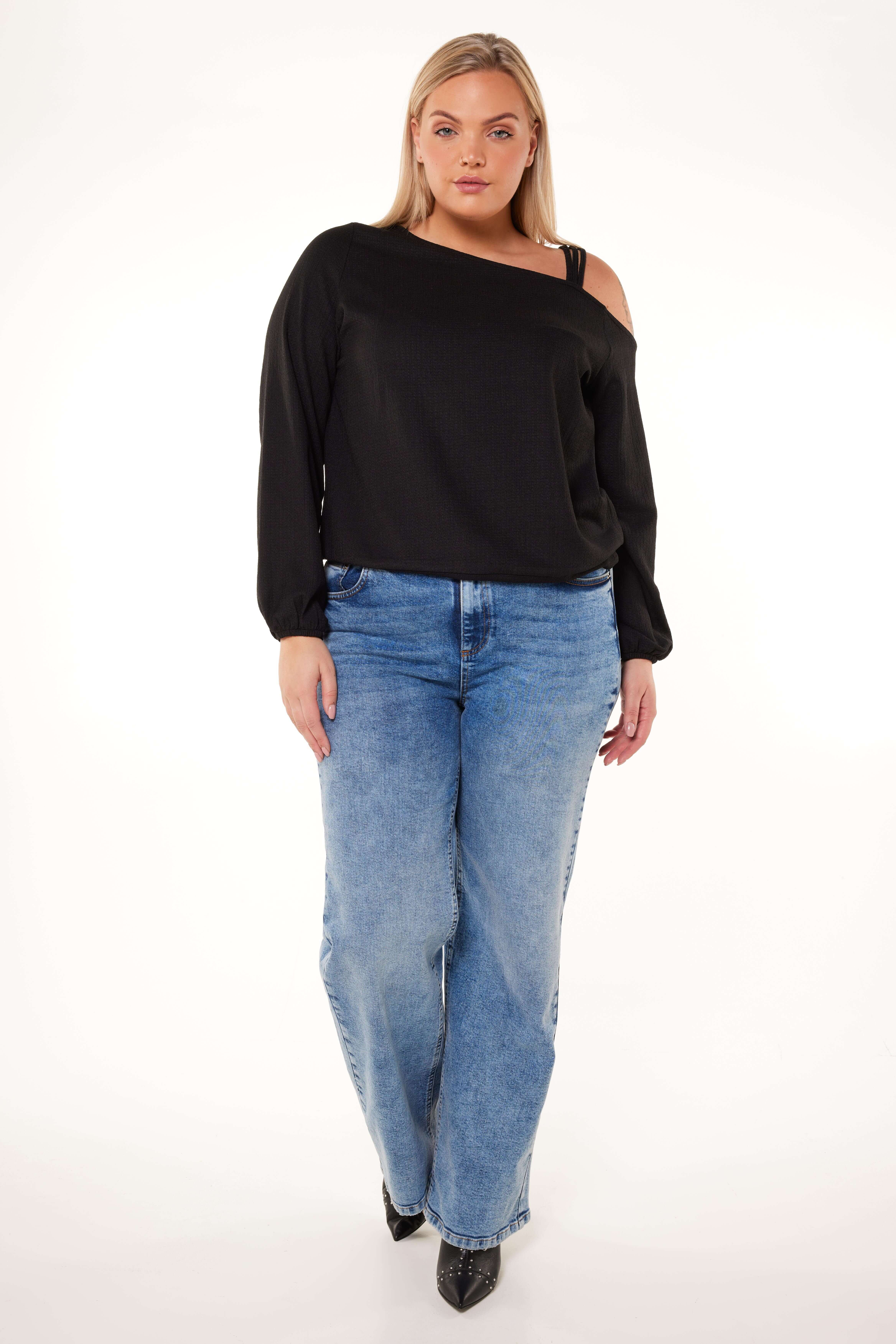 Schulterfreier Pullover image number 5