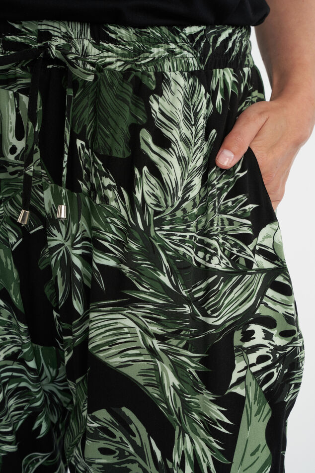 Weit geschnittene Hose mit Print image number 5