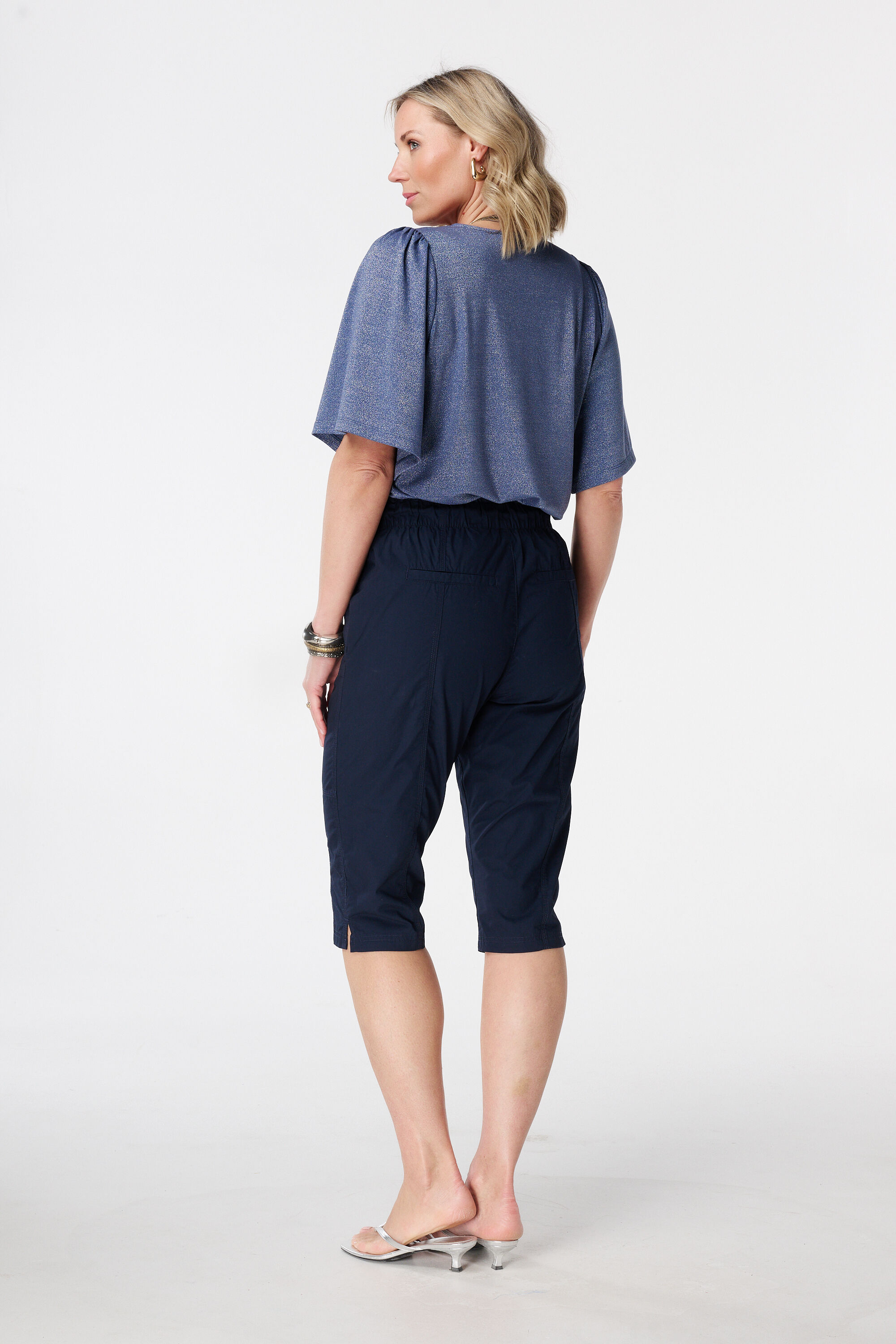 Caprihose mit elastischem Bund image number 3