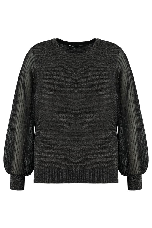 Pullover mit Glitzerdetail image number 1