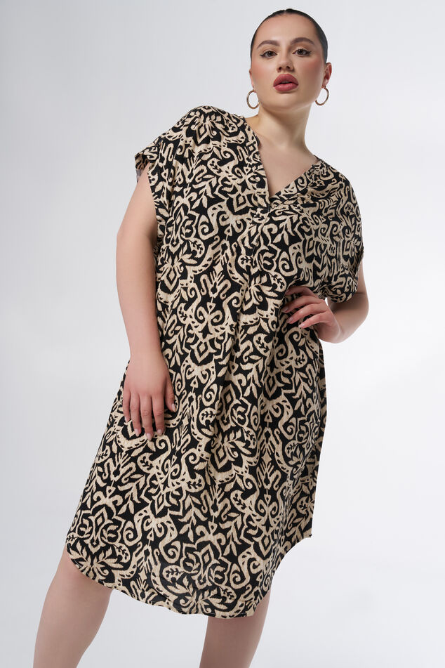 Geräumiges Print-Kleid image number 0