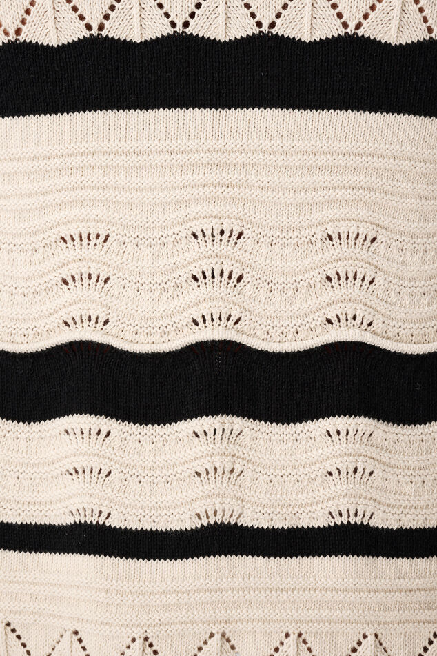 Gehäkeltes Kleid mit Streifen image number 6