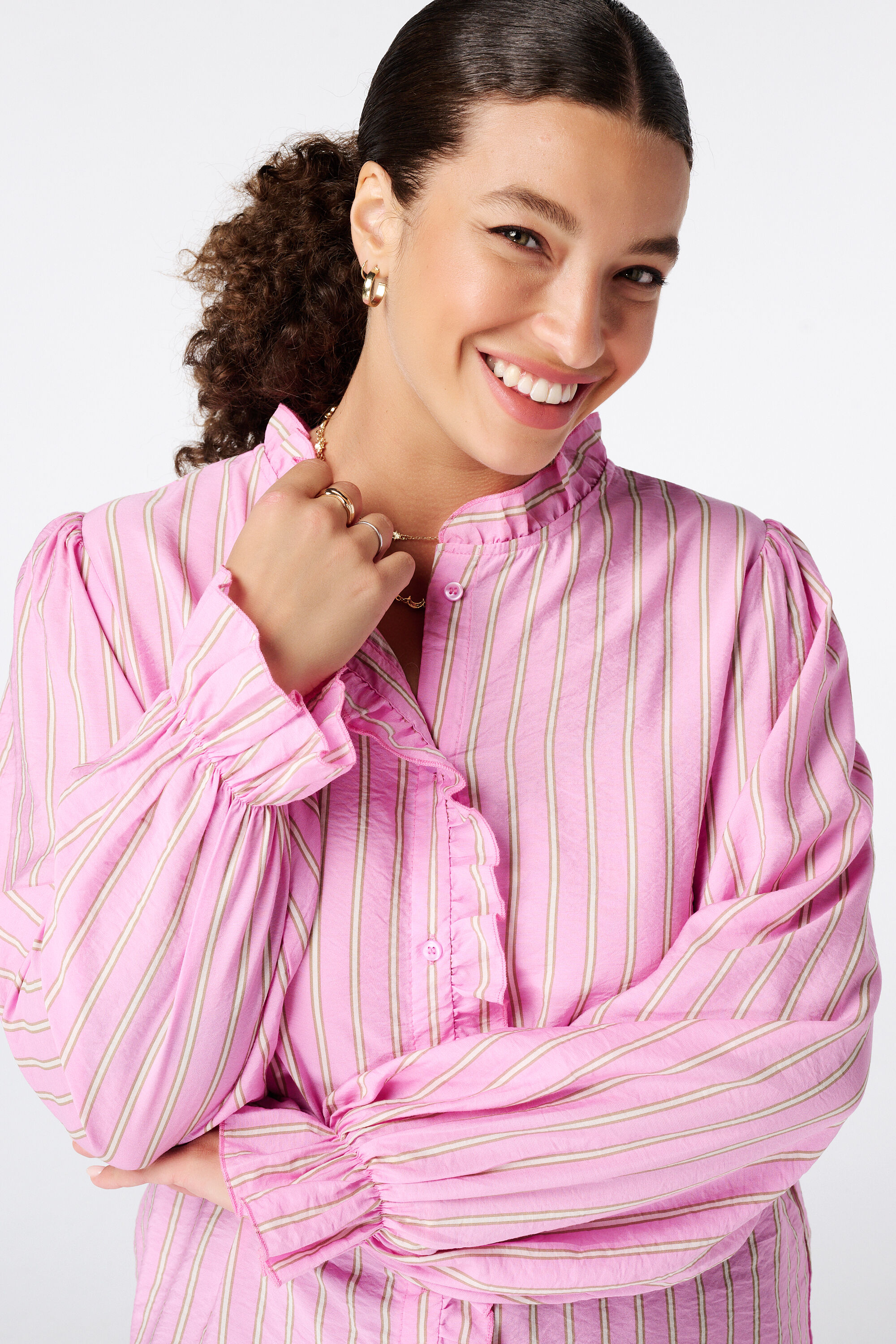 Bluse mit Volants image number 4