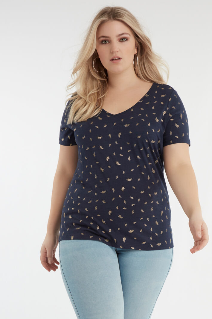T-Shirt mit Folien-Print image number 0