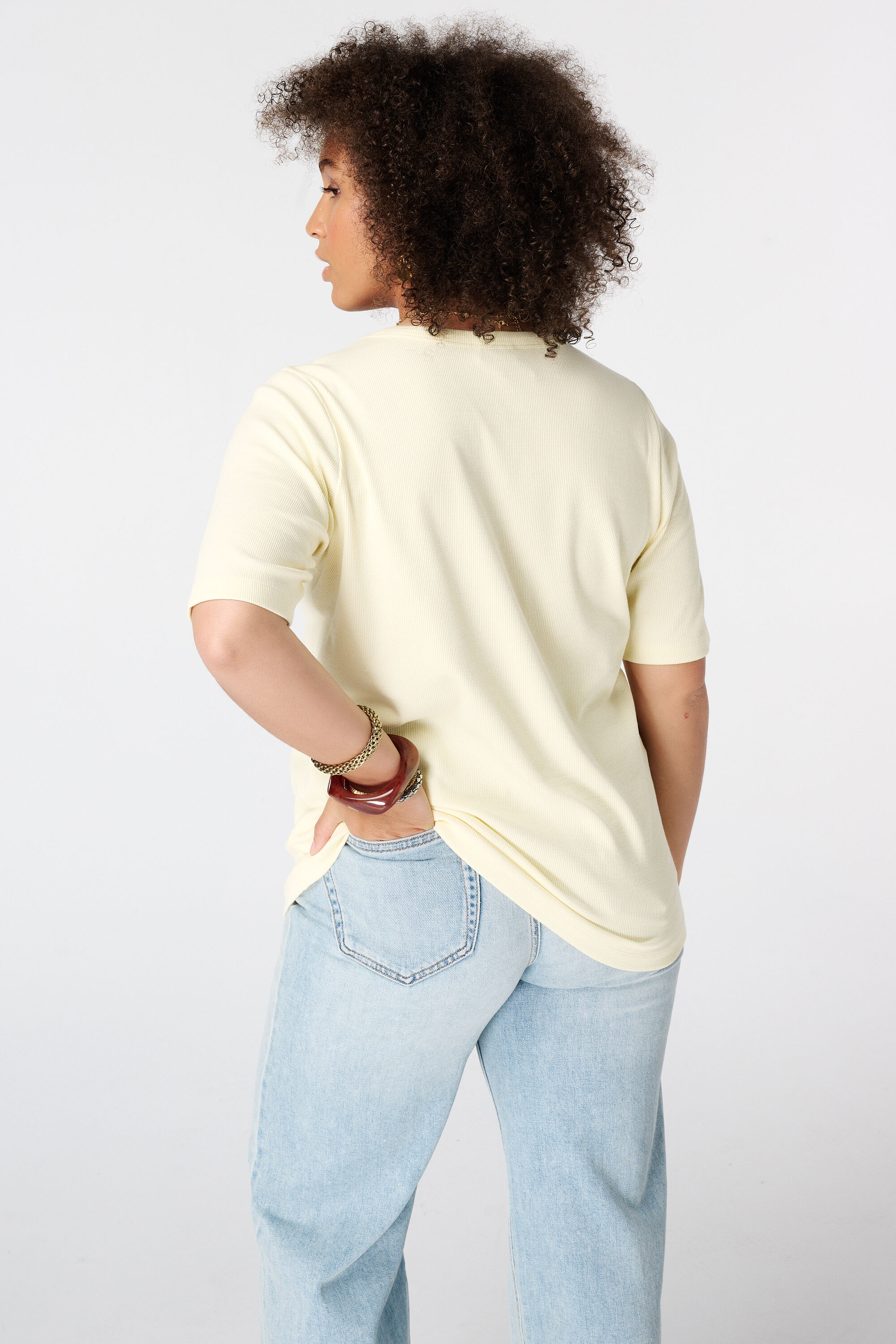 Basic Top aus Rippstoff image number 3