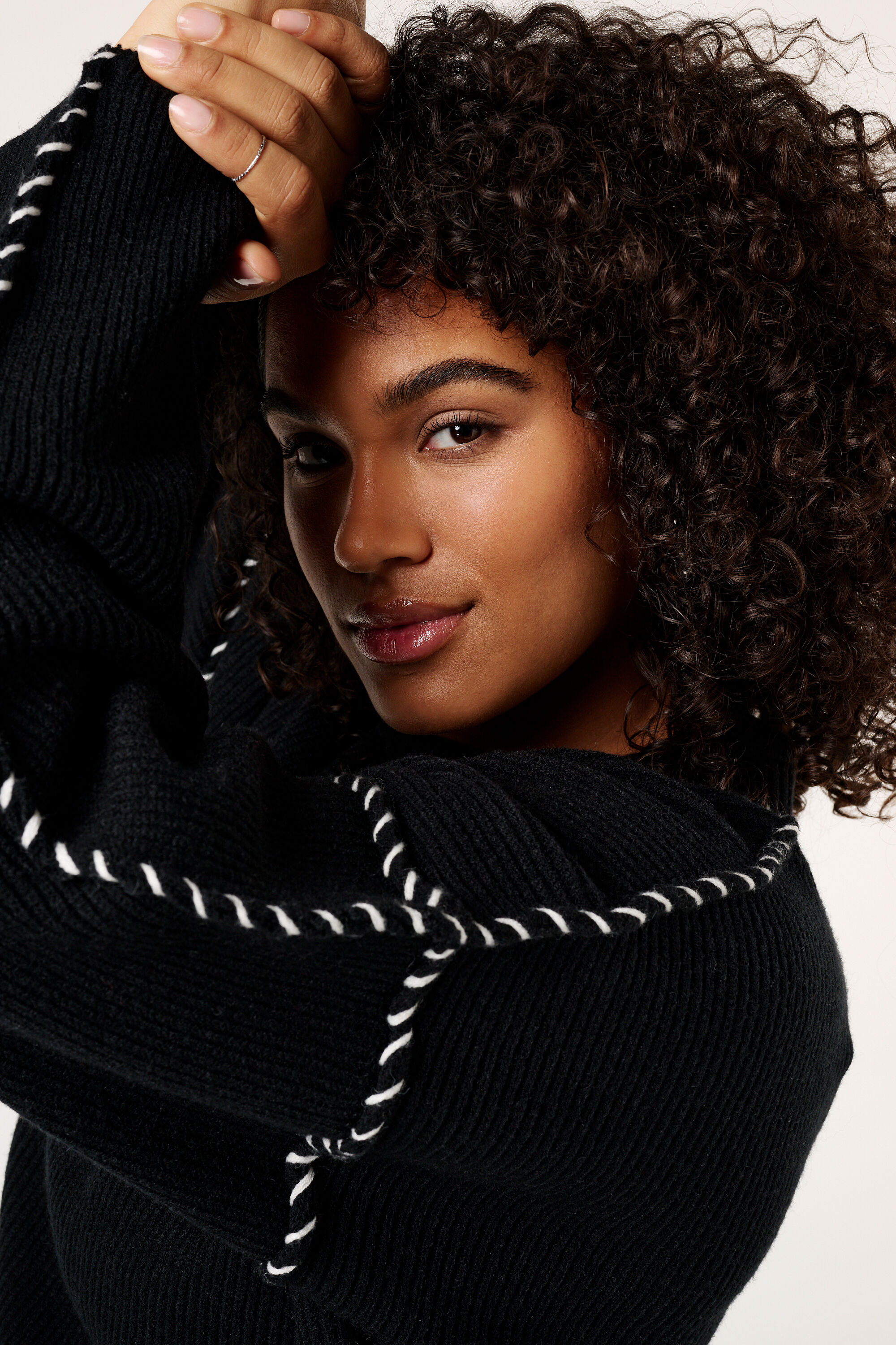 Pullover mit Steppn&auml;hten image number 4