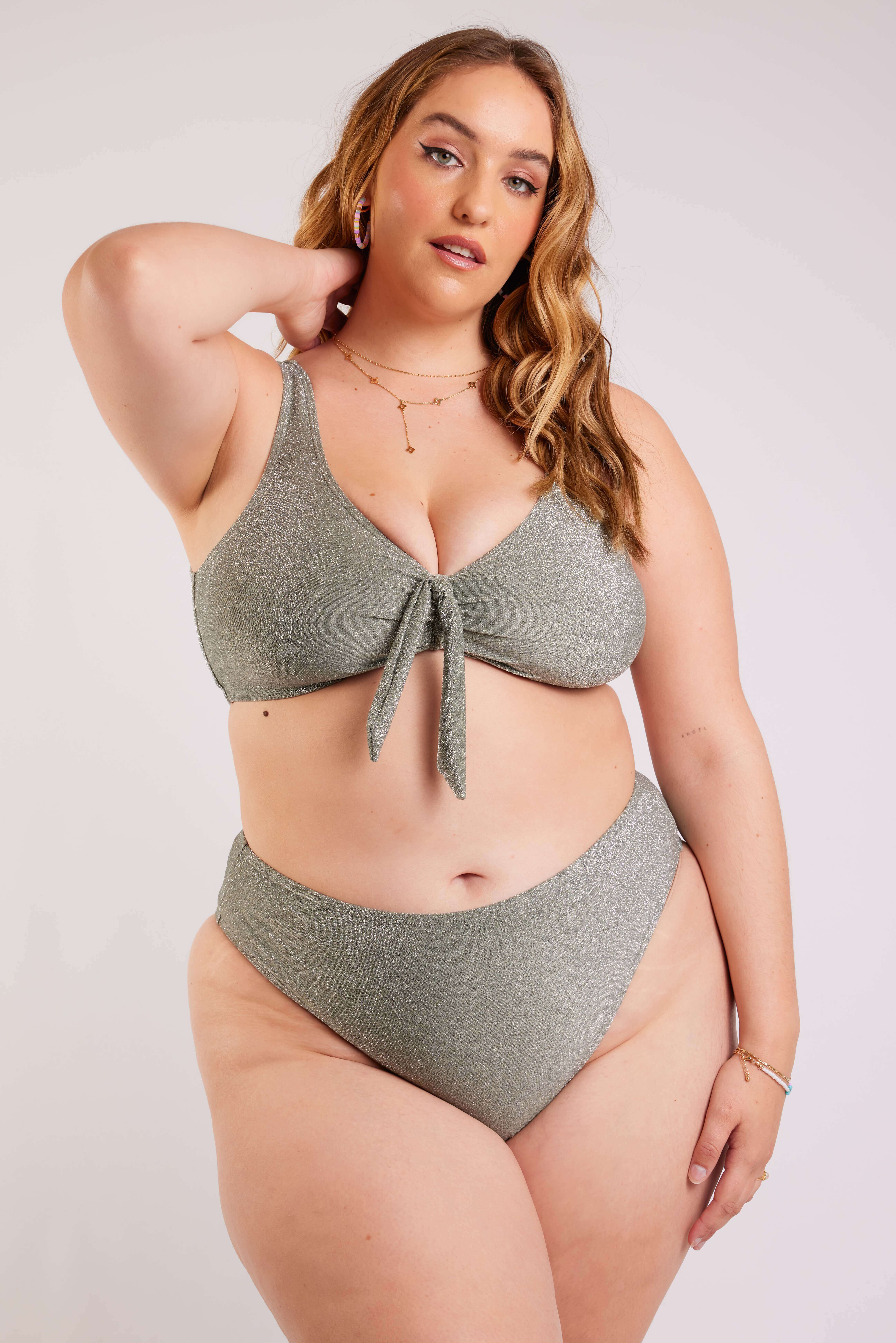 Bikinioberteil mit Glitzer image number 7