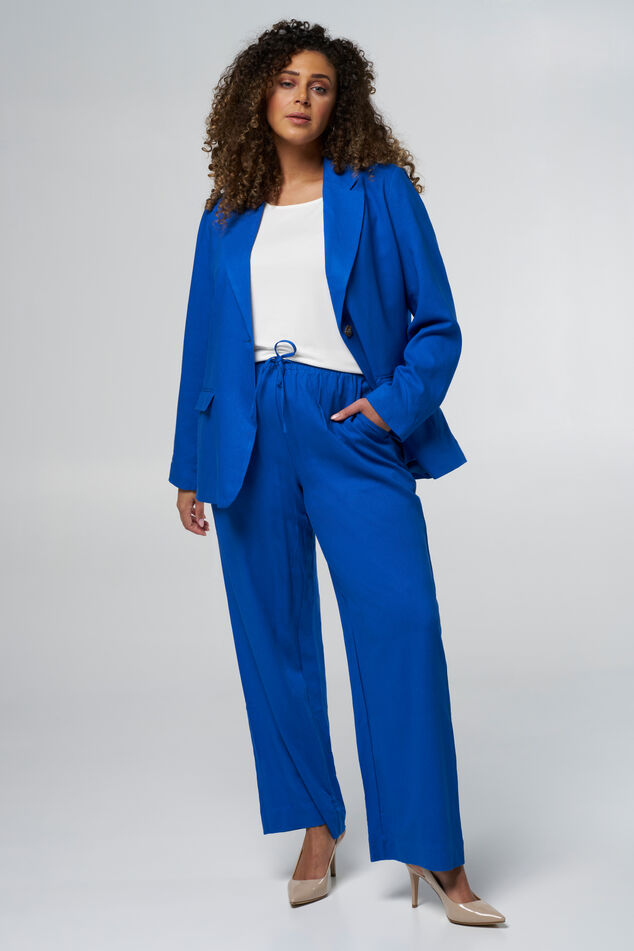 Gerade geschnittener Leinenblazer  image number 6