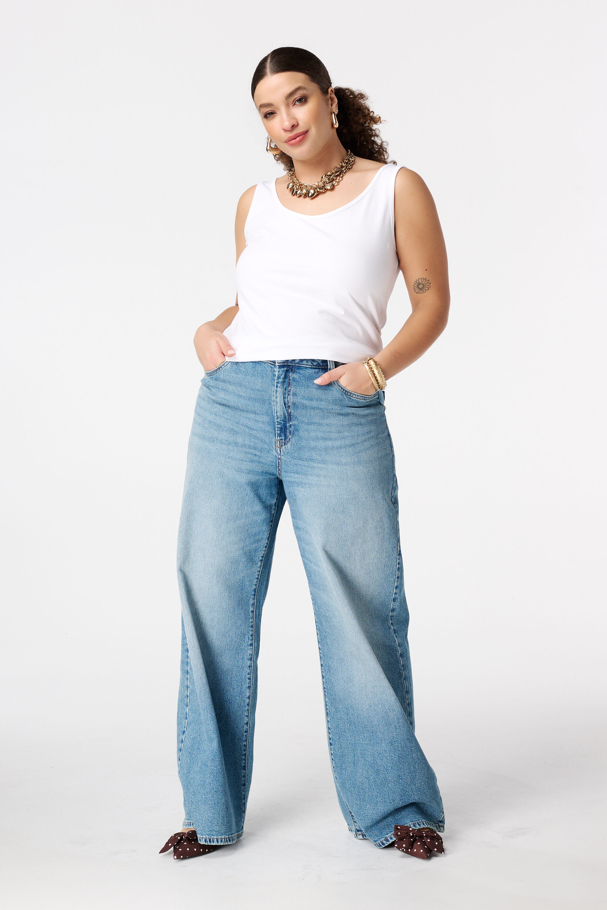 Extra langes Baumwoll-Singlet image number 5