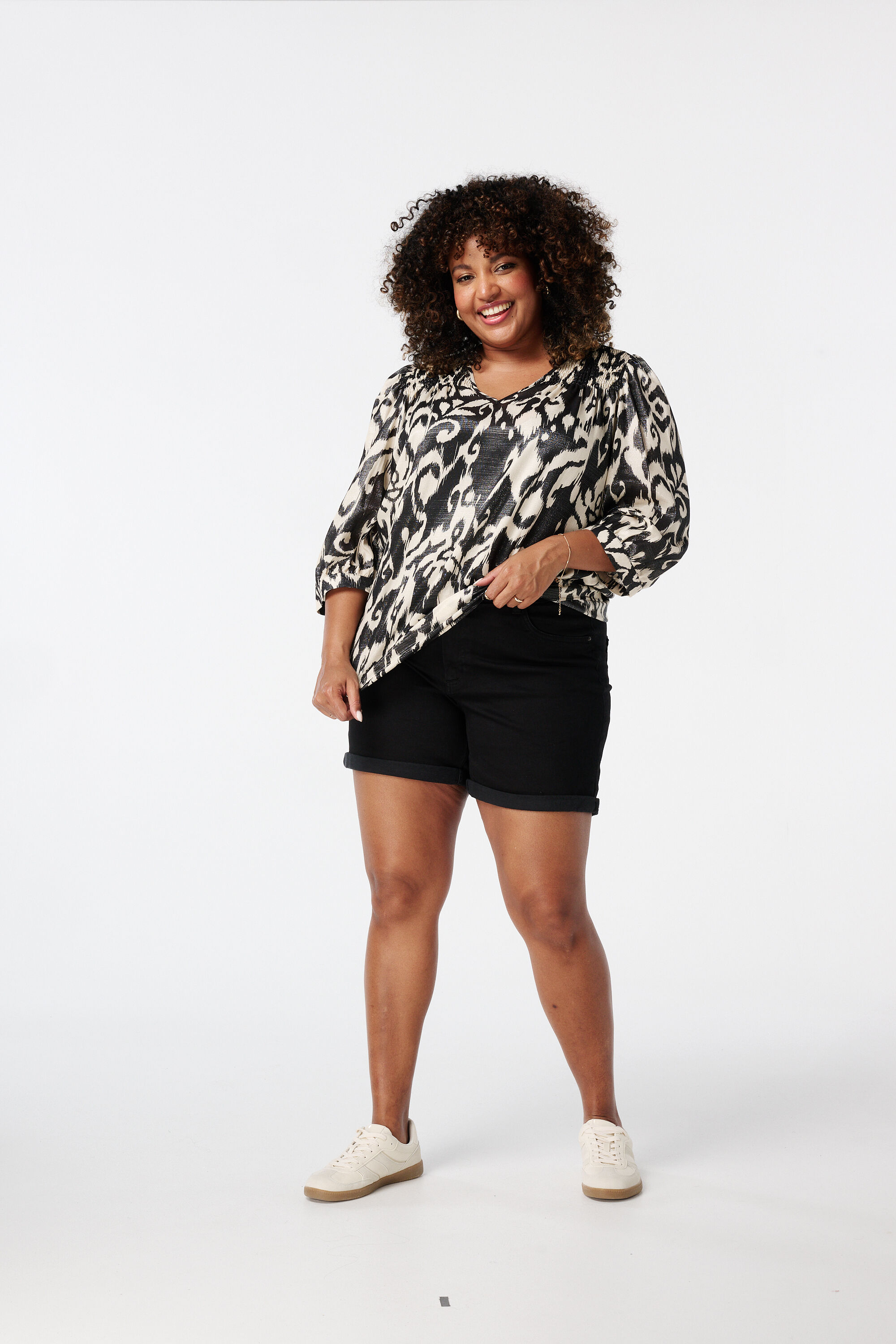 Bluse mit Print image number 5