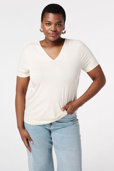 T-Shirt mit V-Ausschnitt T-Shirt mit V-Ausschnitt