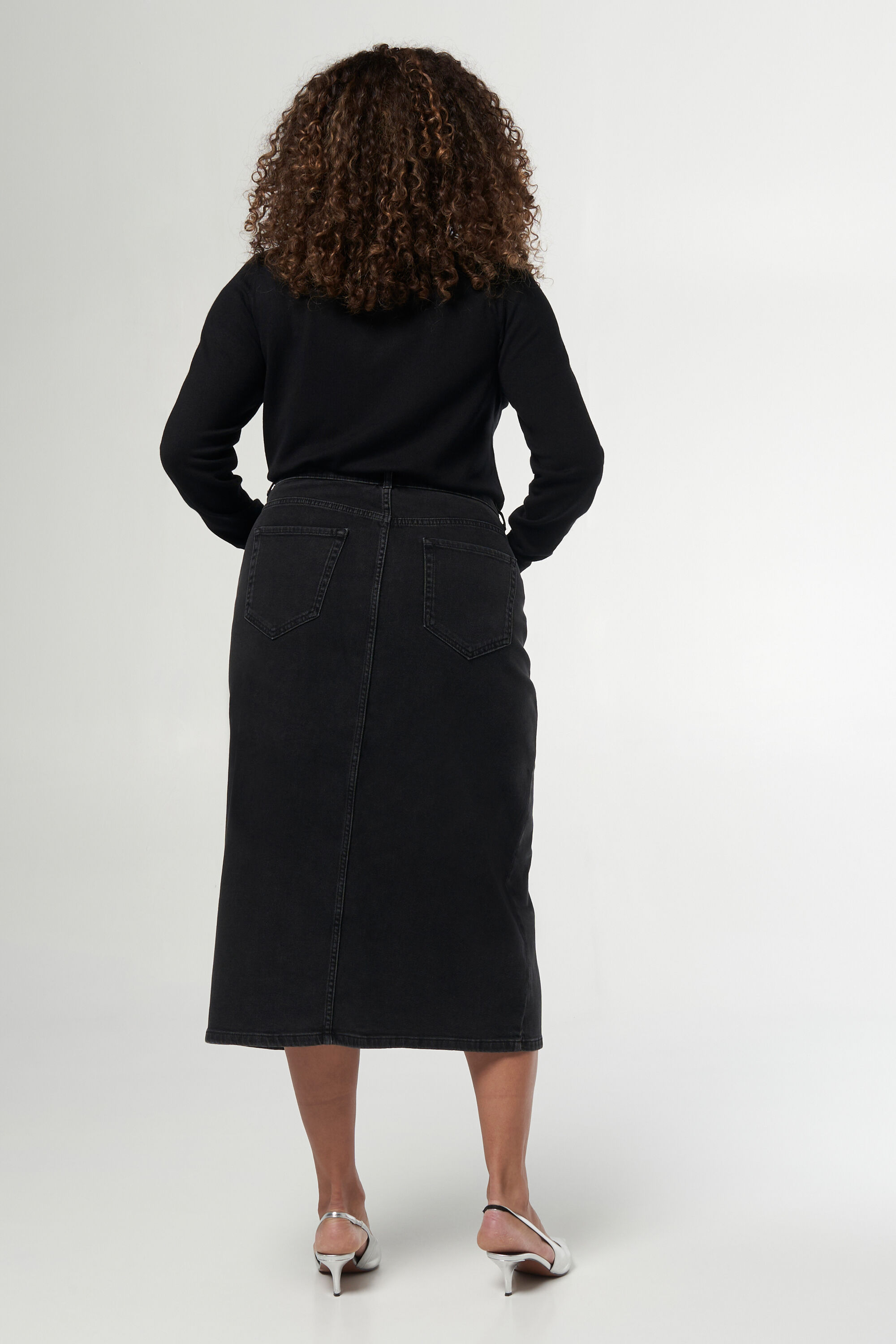 Denim-Rock mit Schlitz image number 3