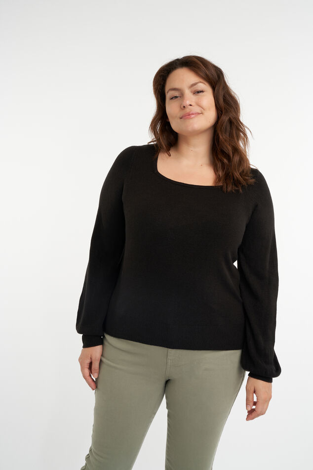 Sweatshirt mit eckigem Ausschnitt  image number 0