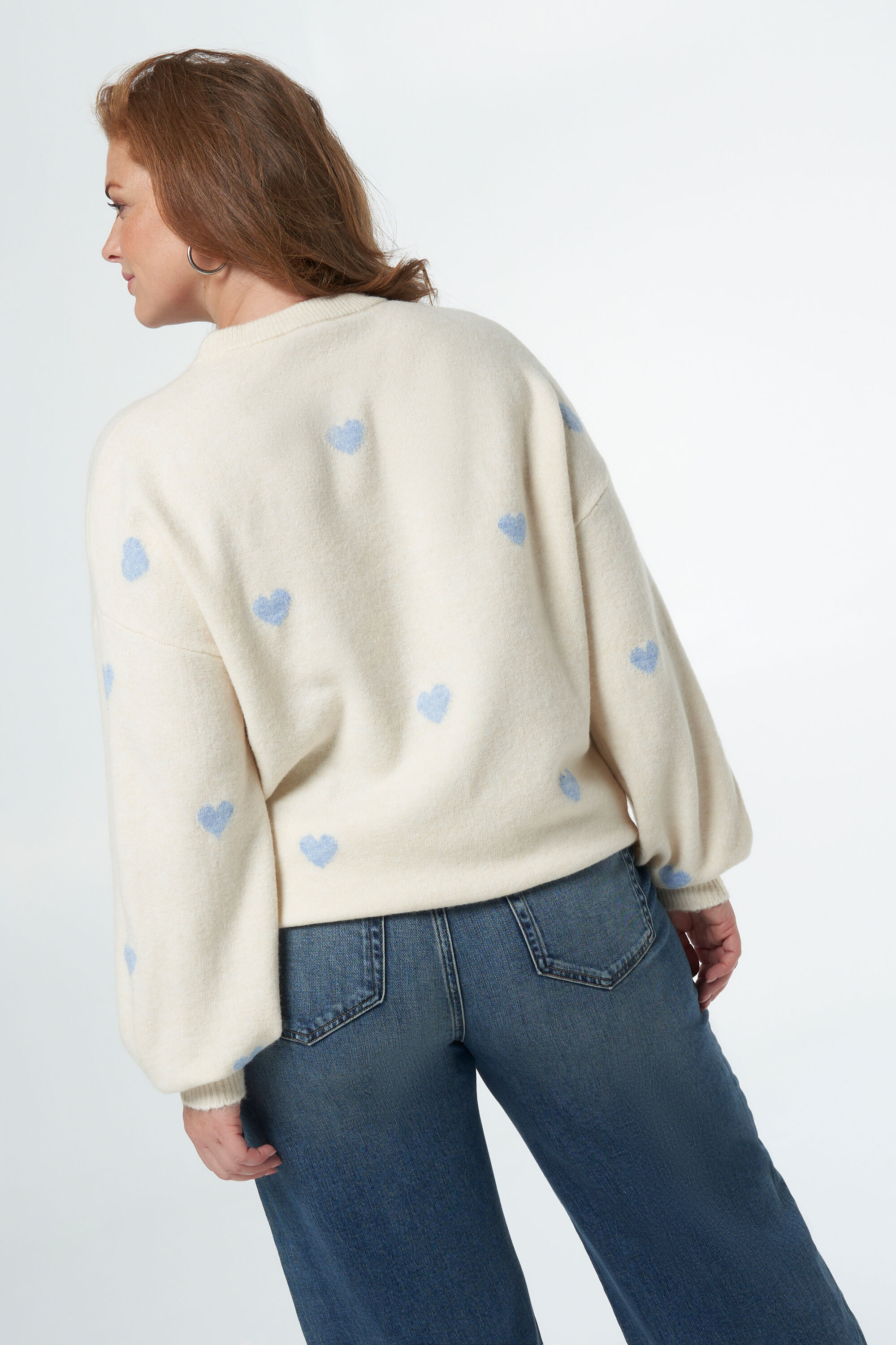 Pullover mit Herzmuster image number 3