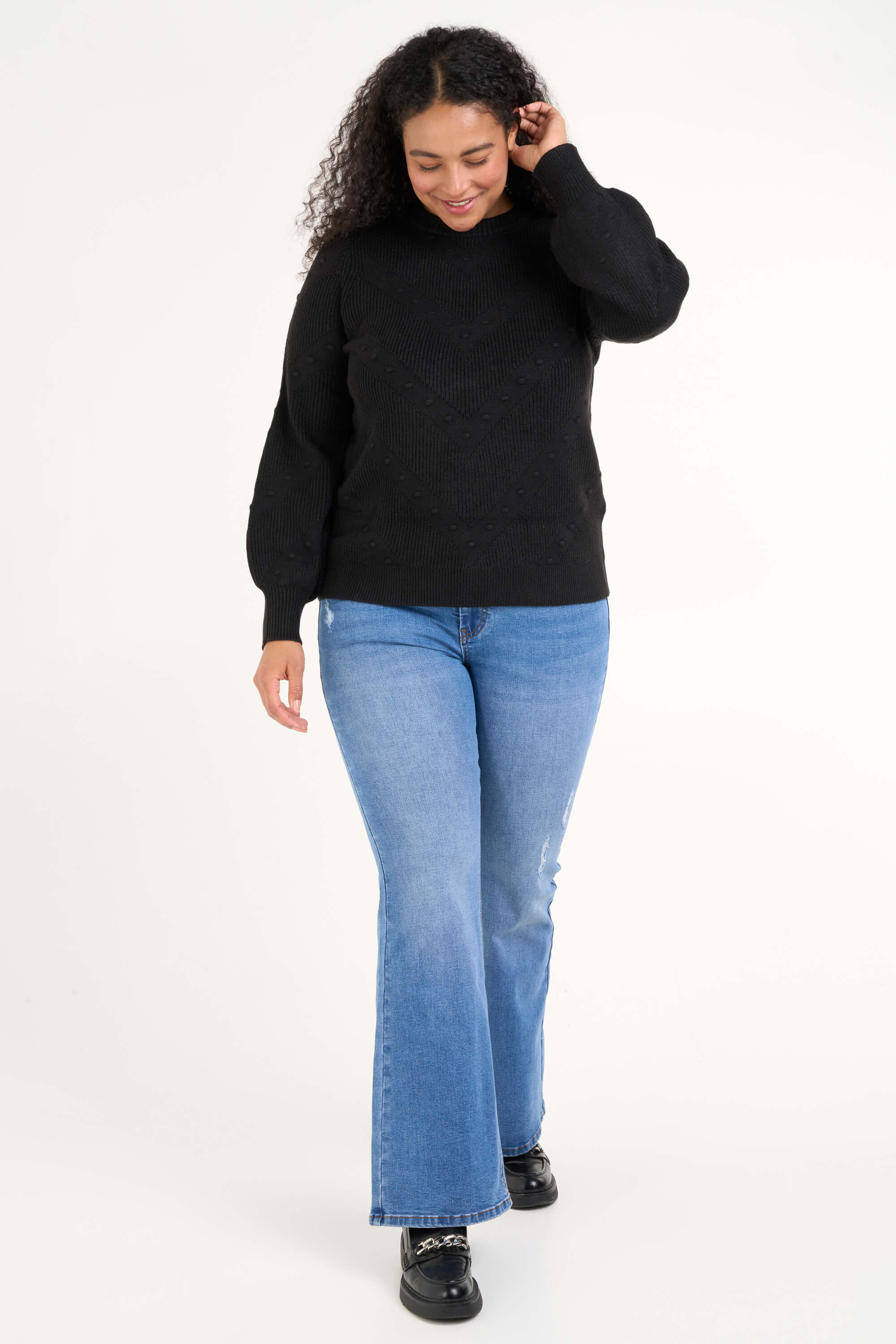 Grobstrick-Pullover image number 5