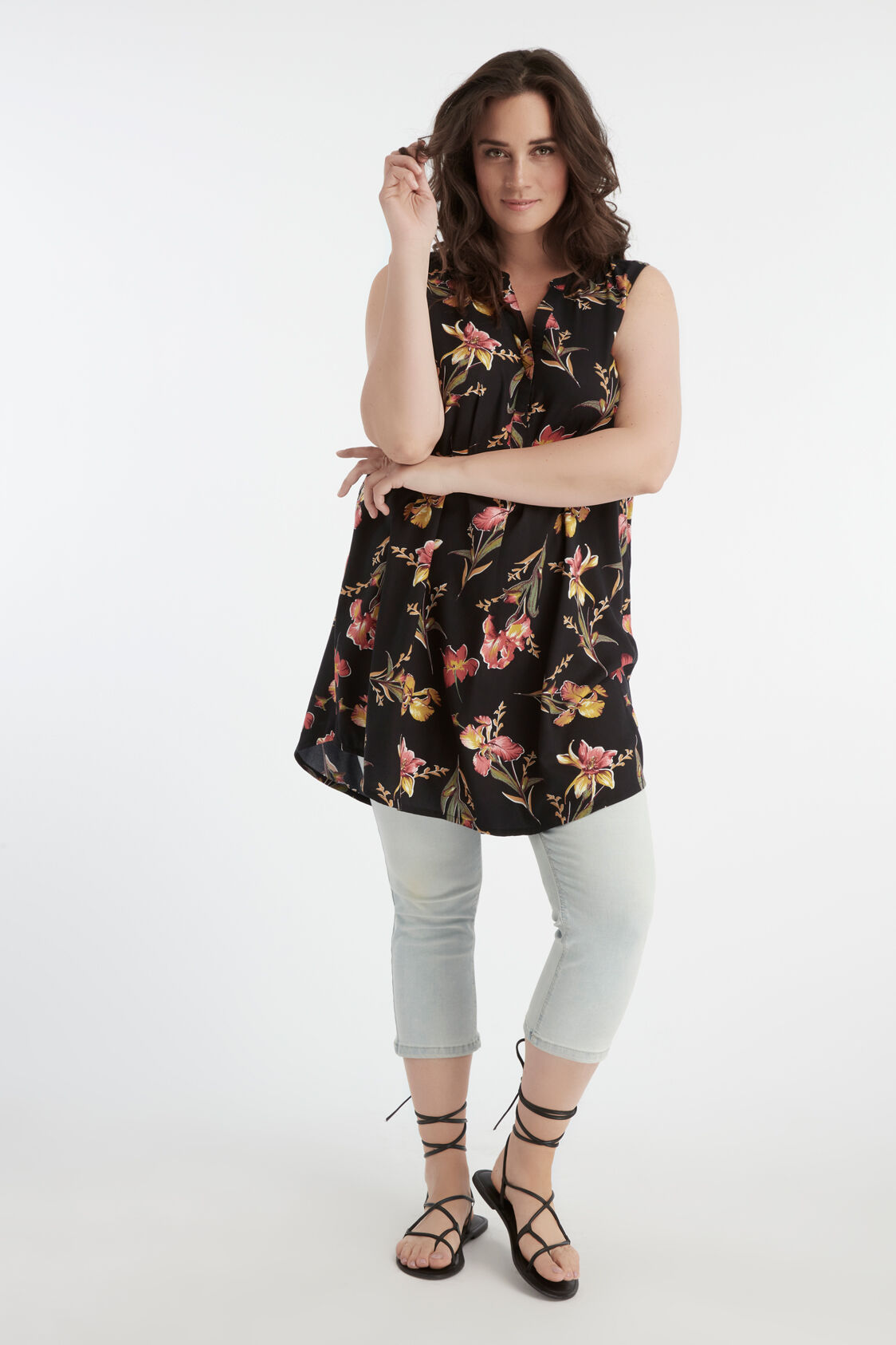 &Auml;rmellose lange Bluse image number 5