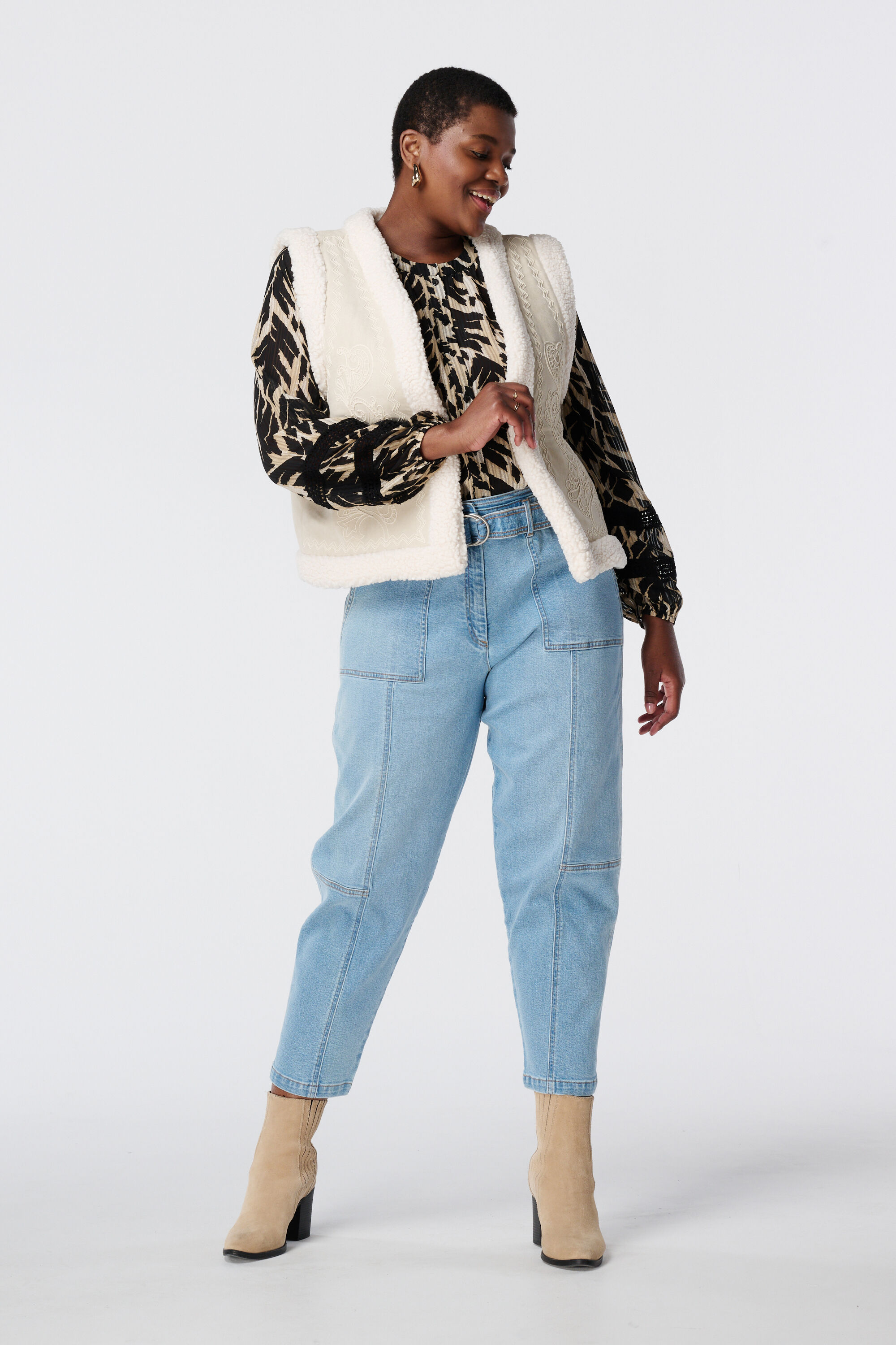 Weste mit Teddyfutter image number 5