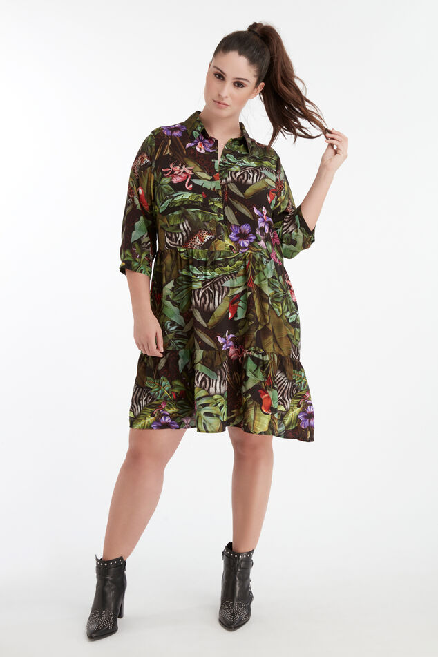 Kleid mit Jungle-Print image number 6