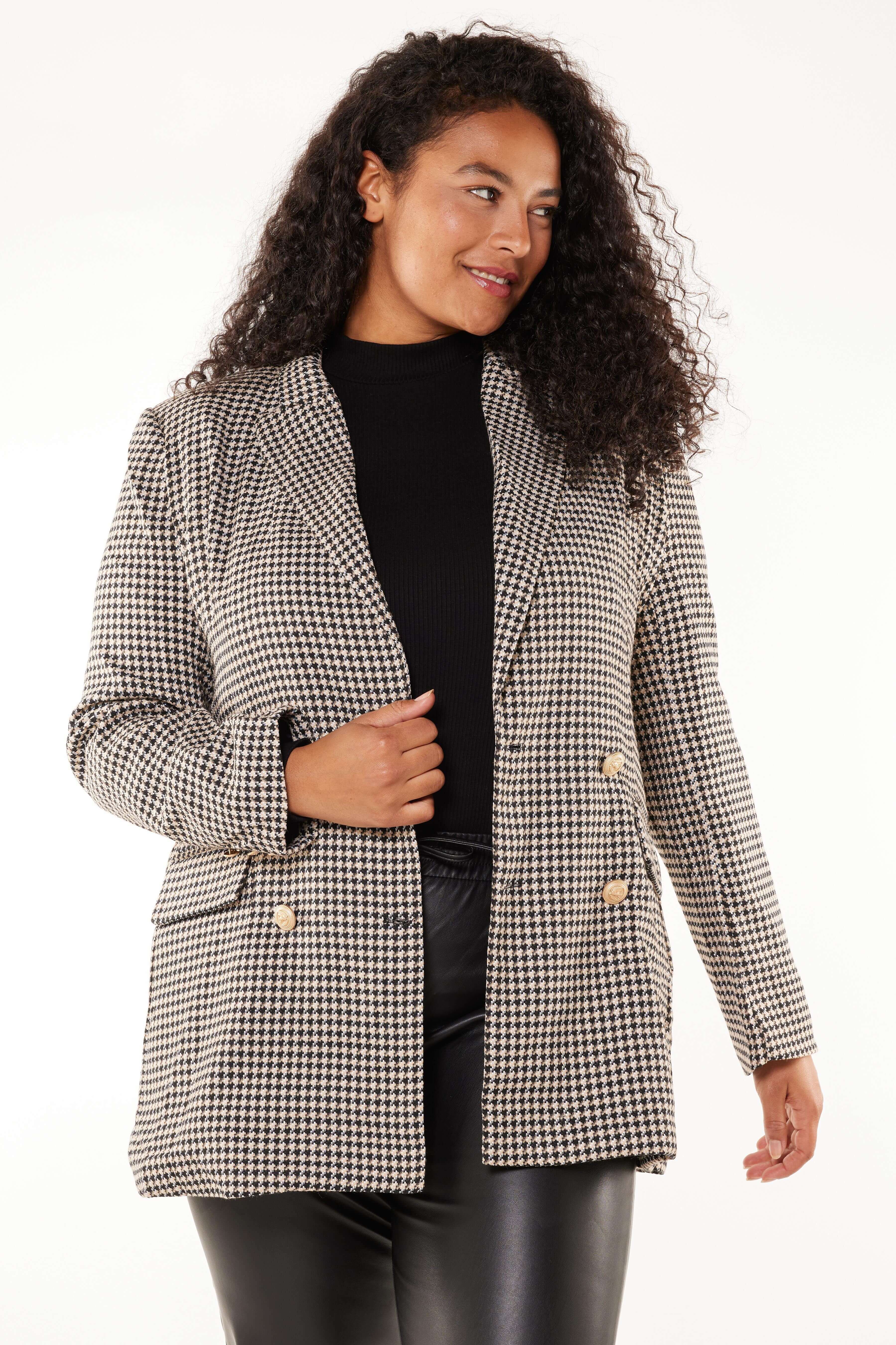 Blazer mit Pied-de-Poule-Print image number 2