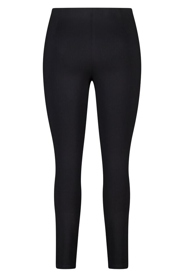 Skinny-Fit-Treggings mit Pailletten-Seitenstreifen image number 2