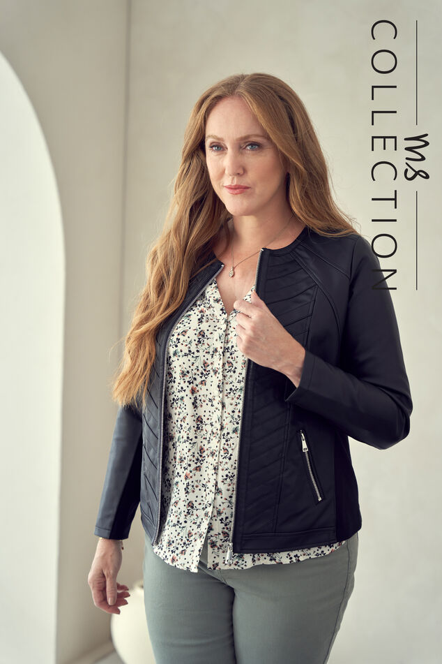 Kunstleder-Bikerjacke image number 0