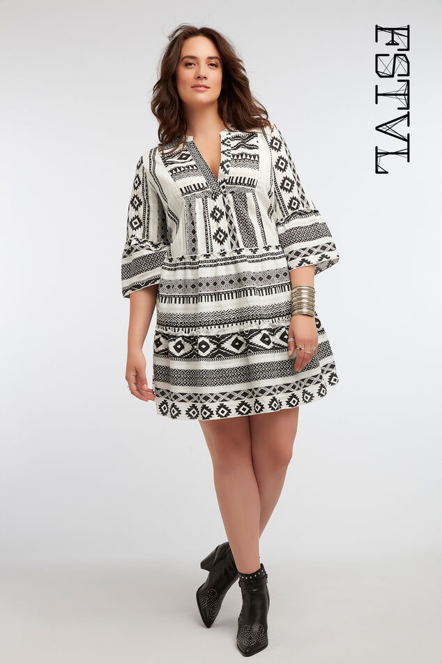 Tunika-Kleid mit Print image number 0