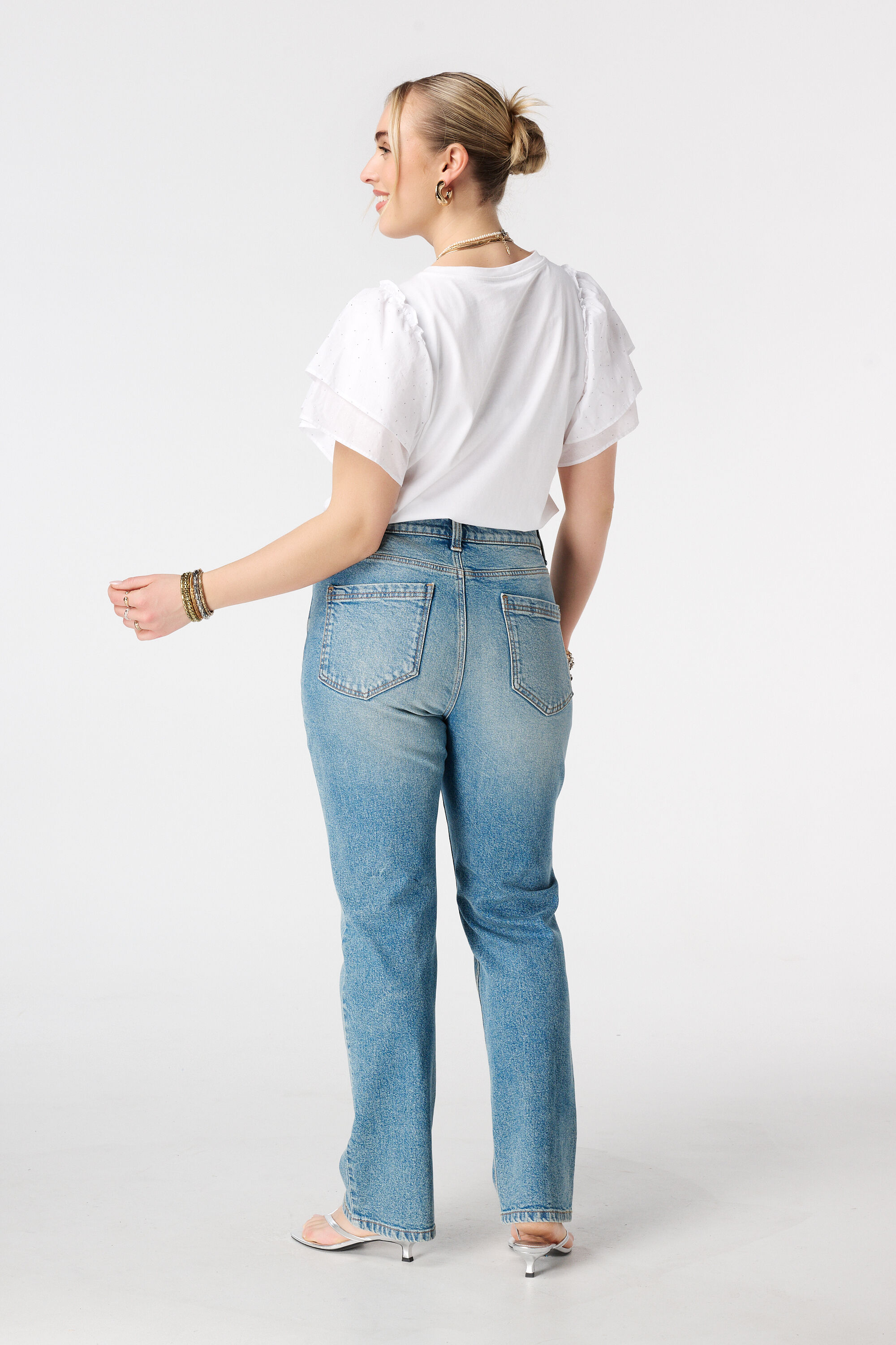 Straight Leg Jeans mit Mid Waist image number 3