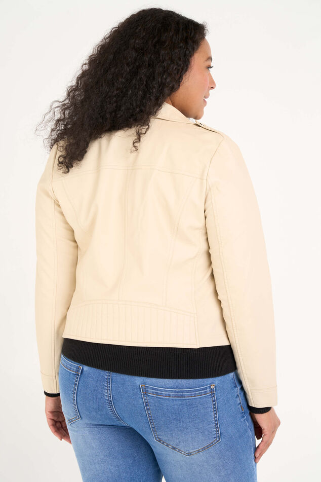 Biker-Jacke aus Kunstleder image number 3