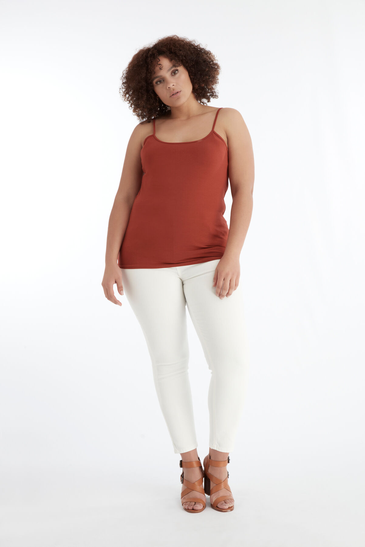 Cami-Top aus Baumwolle mit Spaghetti-Tr&auml;gern image number 5