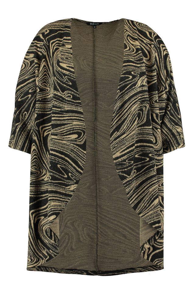 Offener Cardigan mit Print image number 2