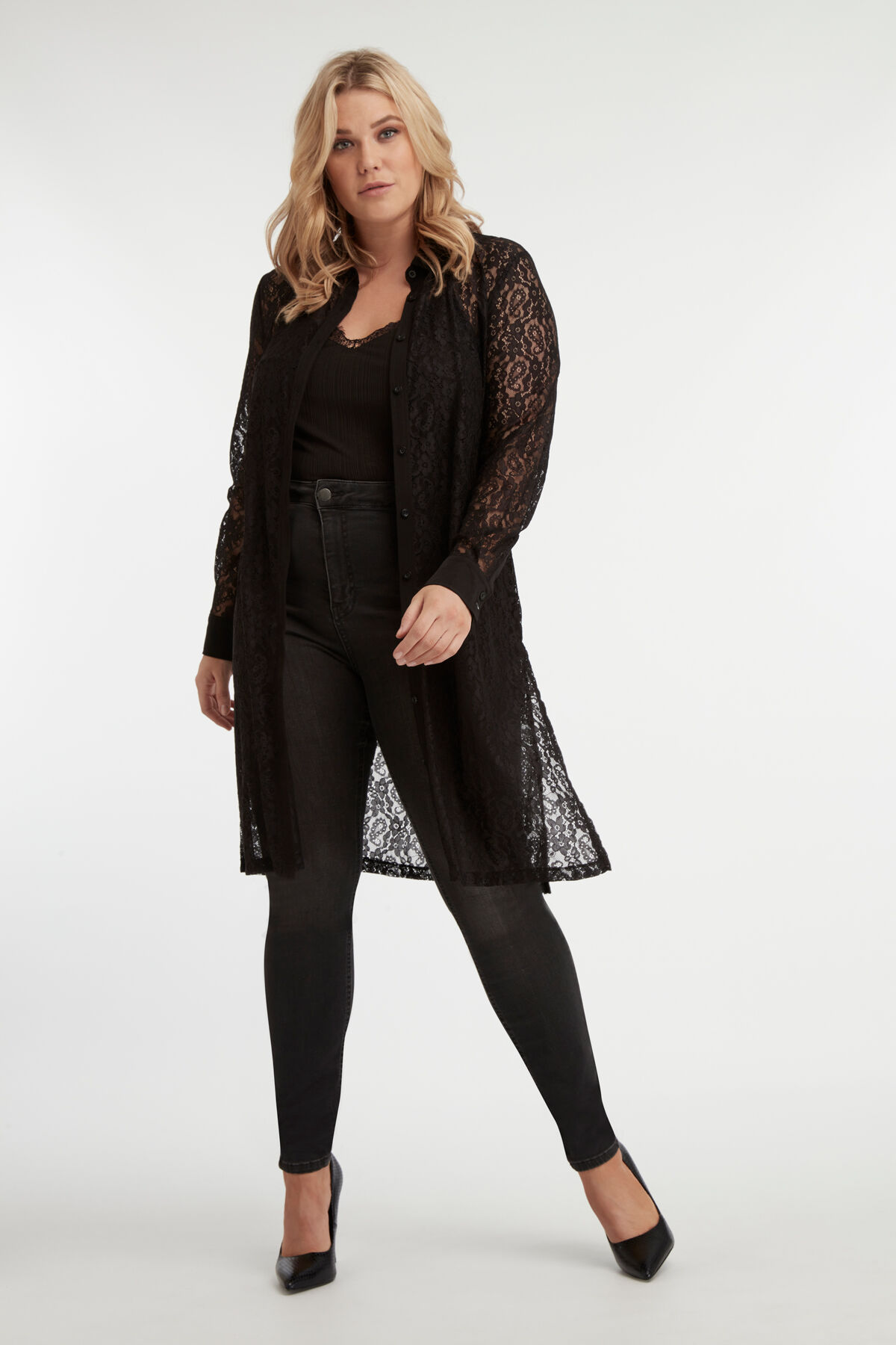 Langes Spitzen-Top image number 5