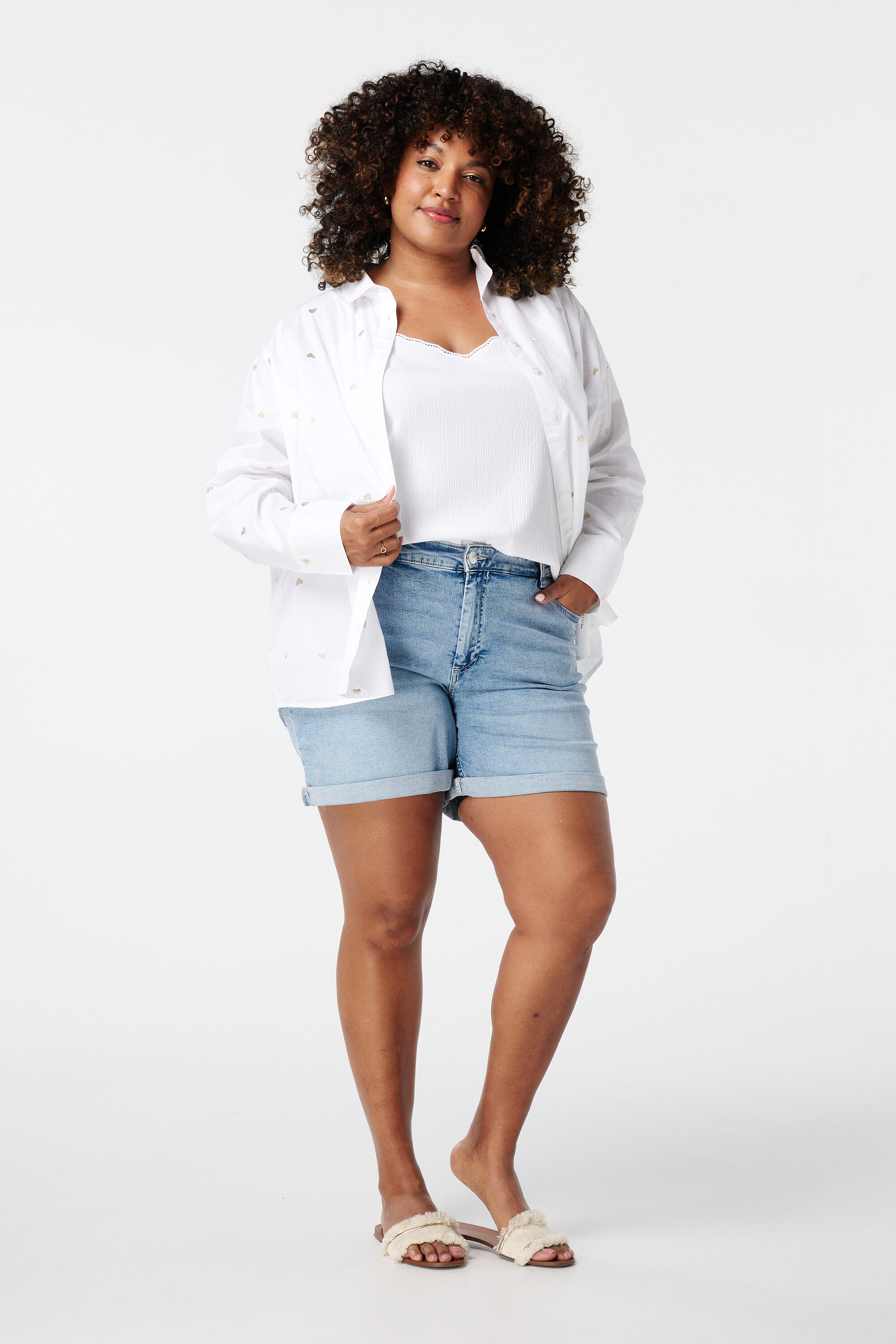 Bluse mit Herzmuster  image number 5