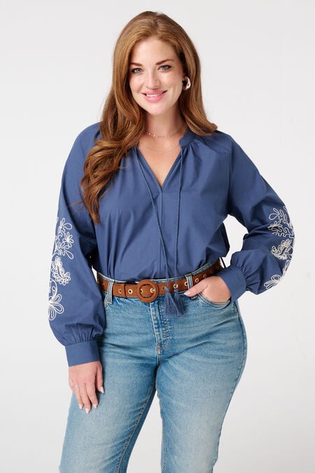 Bluse mit Stickerei Bluse mit Stickerei