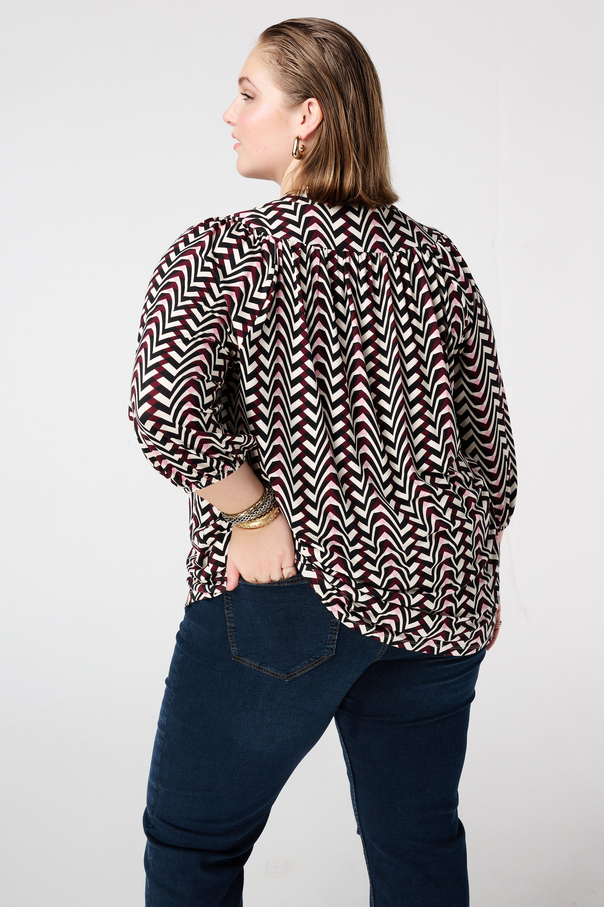 Jersey-Top mit Print image number 3