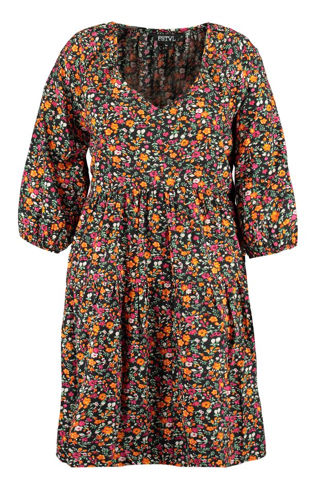 A-Figur-Kleid mit Print  image number 1