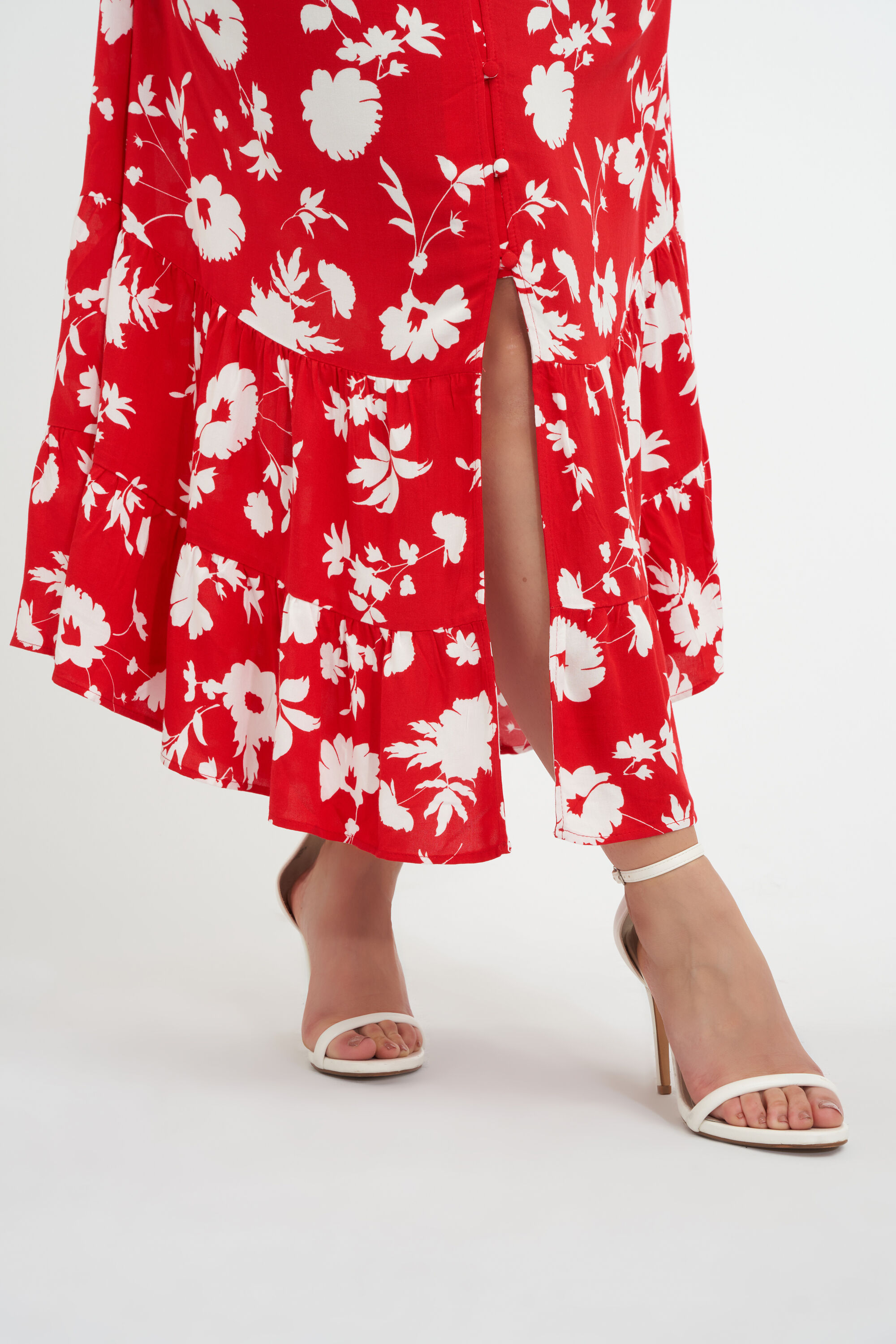 Langes Kleid mit Print image number 6