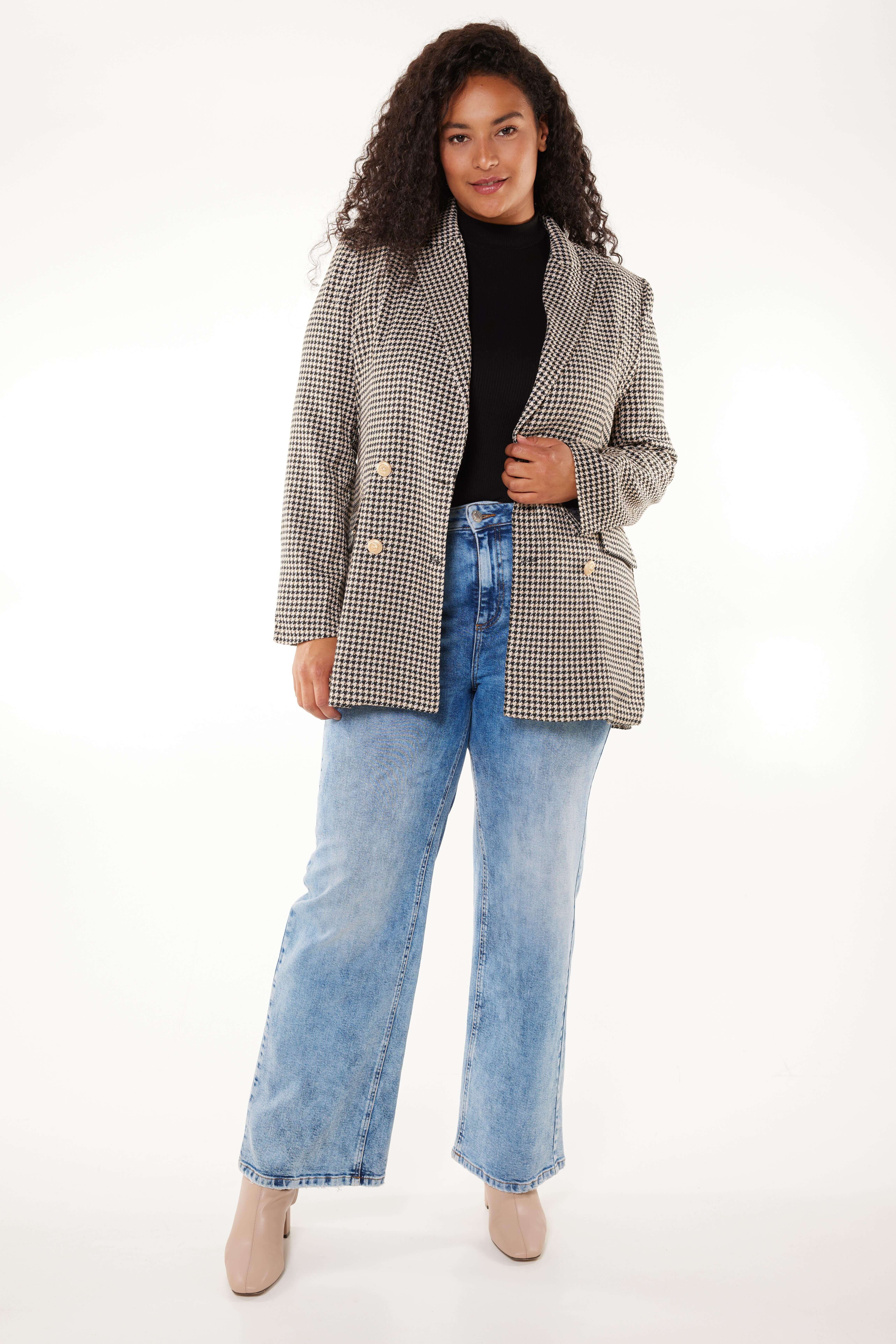 Blazer mit Pied-de-Poule-Print image number 4